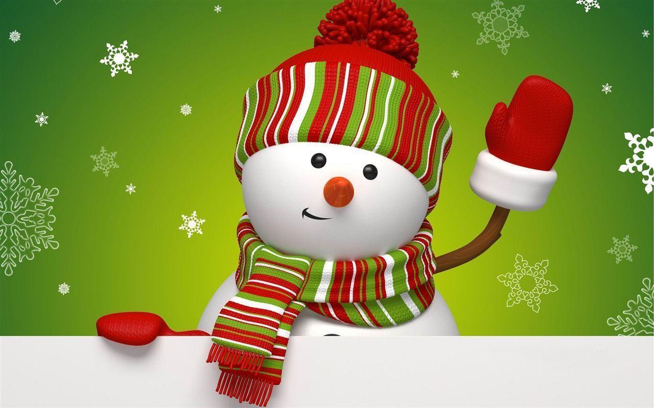 Christmas Snowman Wallpaper