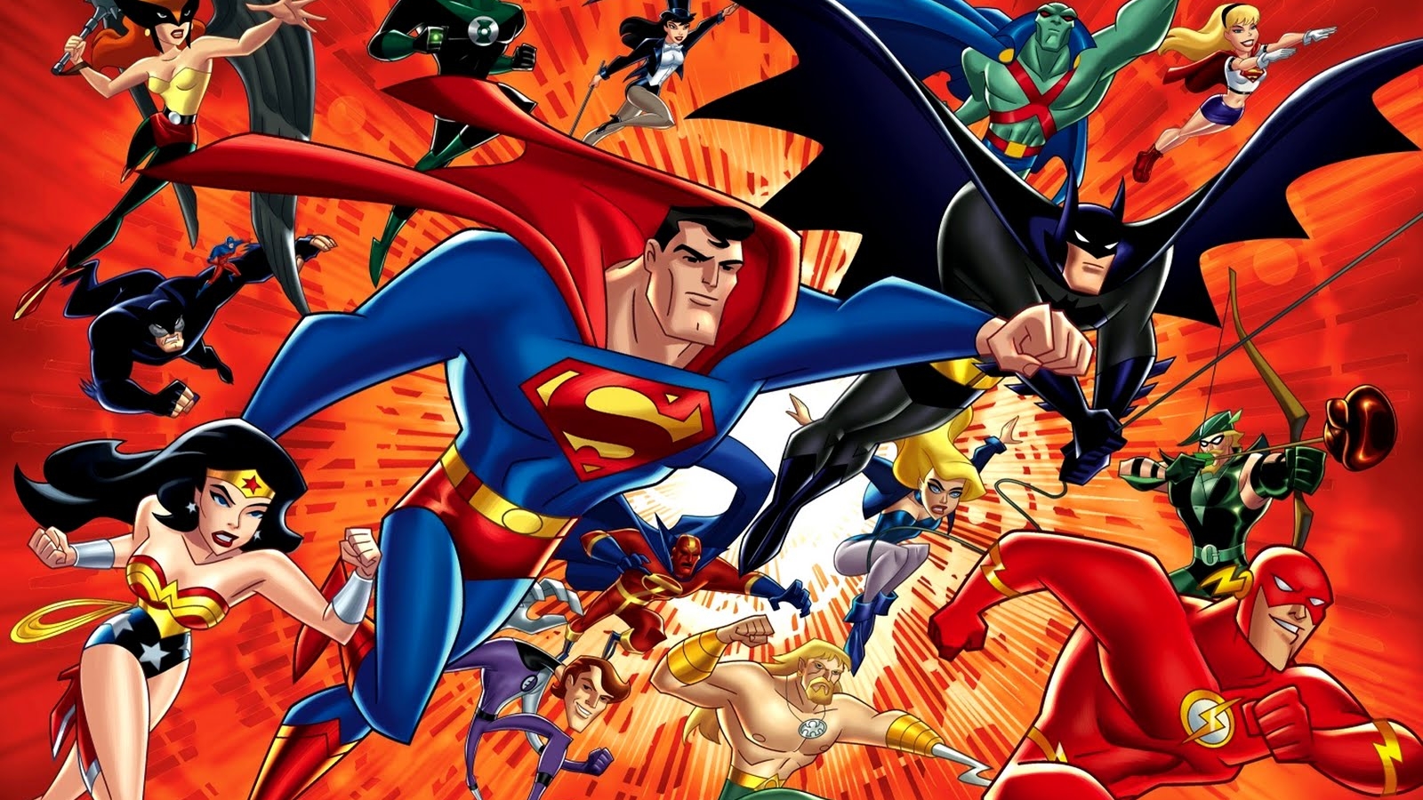 Dc Comics All Super Heroes HD Wallpaper Download Animated Universe HD Wallpaper