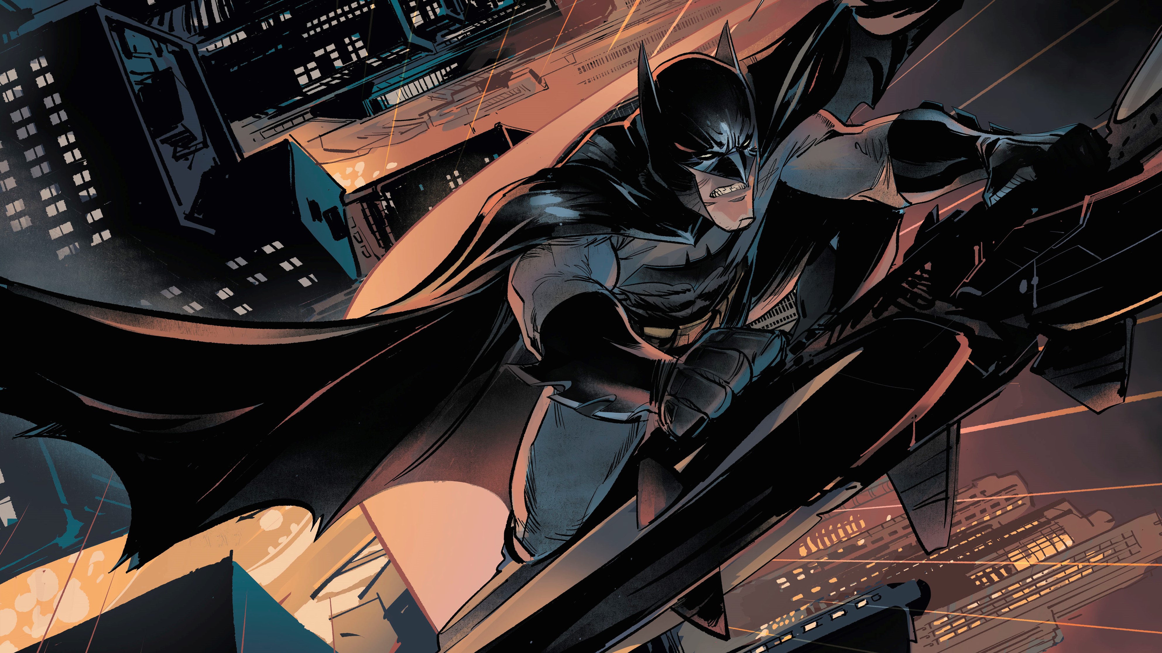 Wallpaper, Batman The Animated Series, DC Comics, DC Universe, Batman Returns, The Dark Knight 3970x2233