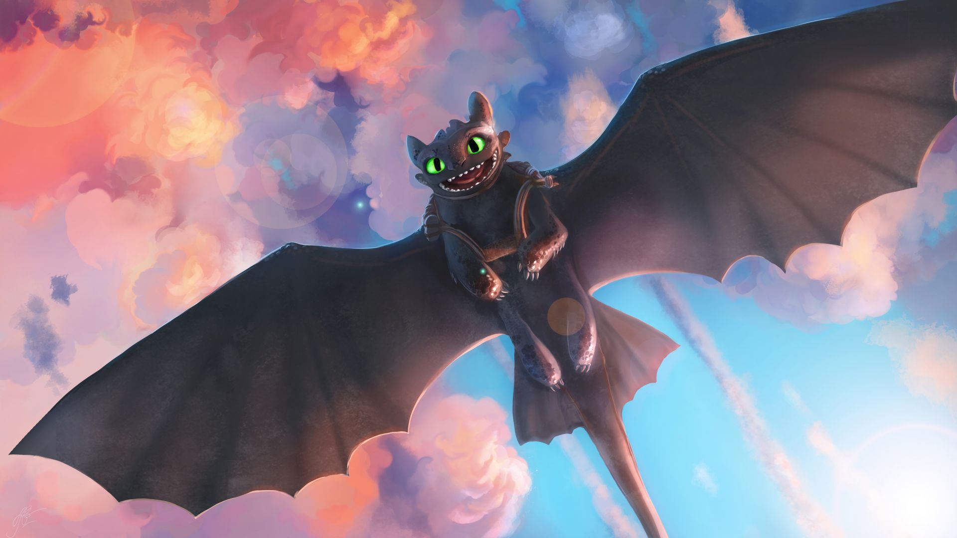 Desktop wallpaper movie, toothless, night fury, dragon, how to train your dragon, HD image, picture, background, 66a38c