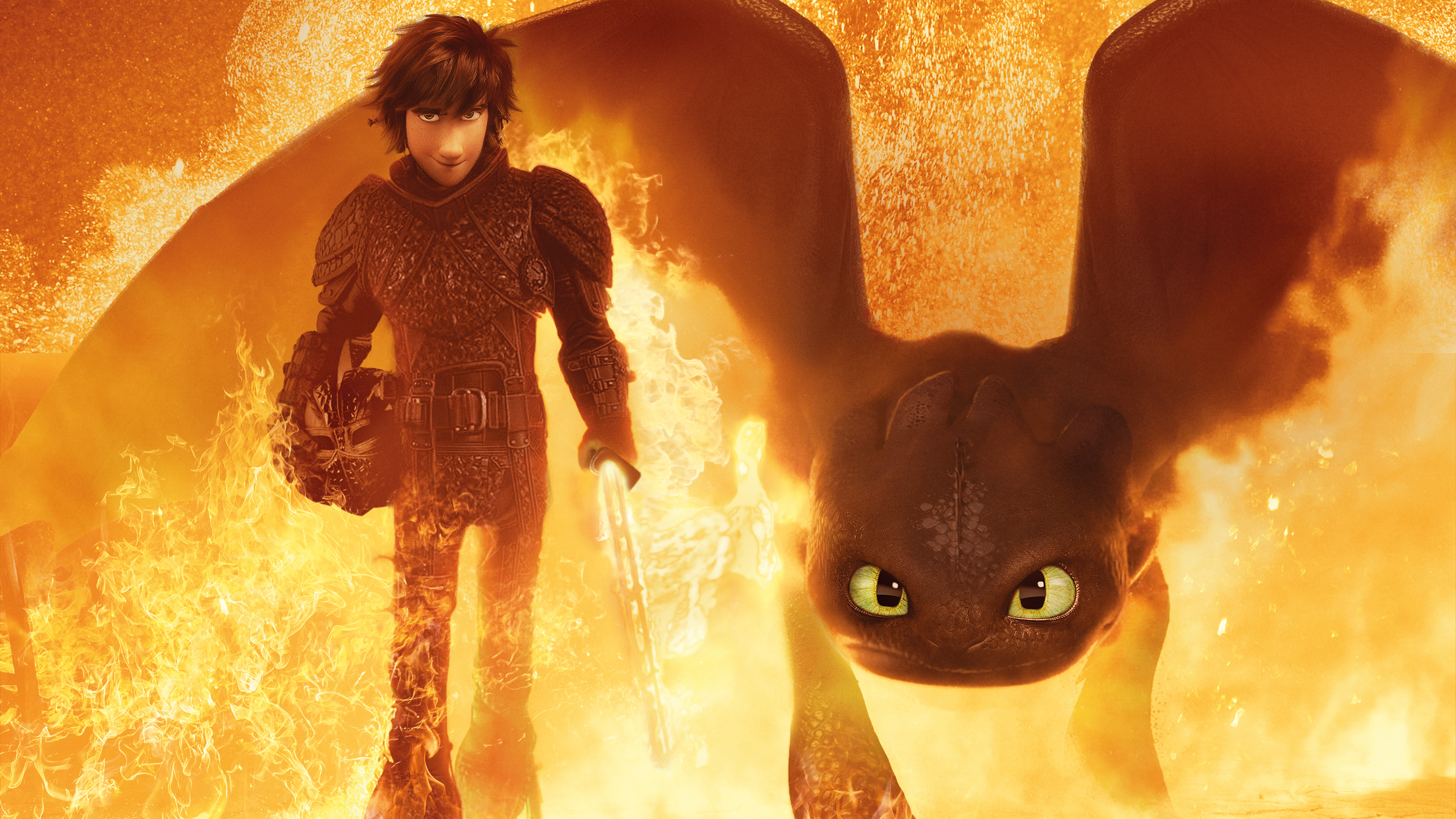 5120x2880 Hiccup (How to Train Your Dragon), Toothless (How to Train Your Dragon) wallpaper HD Wallpaper