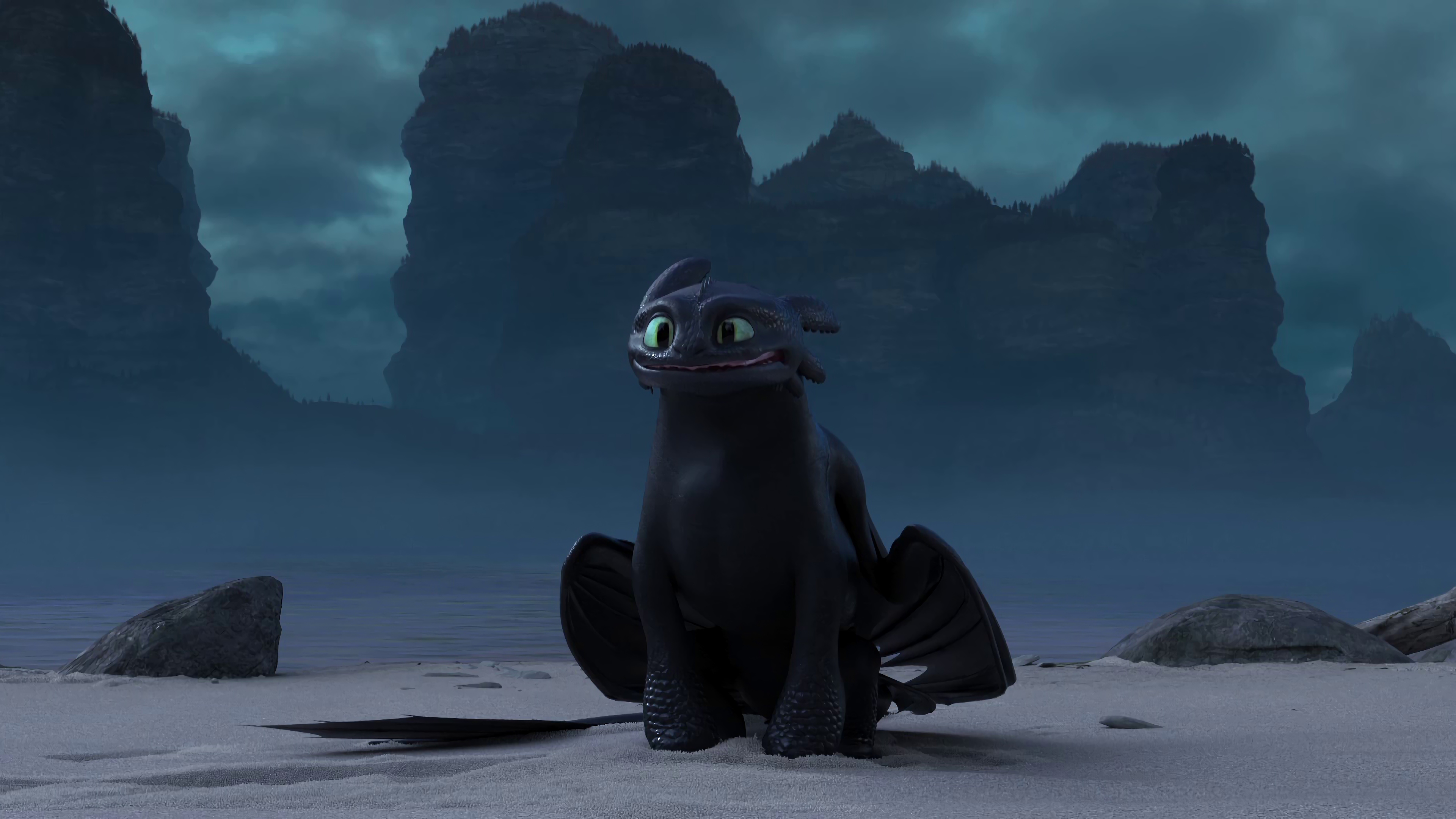 How to Train Your Dragon: The Hidden World Toothless 4K