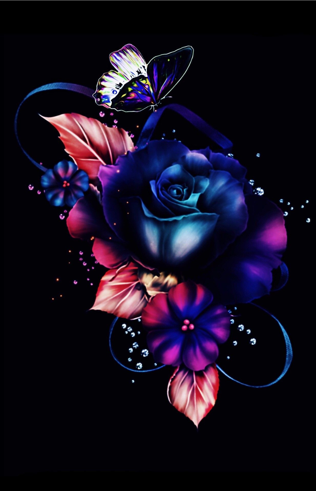 Wallpaper background. Flower wallpaper, Rose flower wallpaper, Blue roses wallpaper