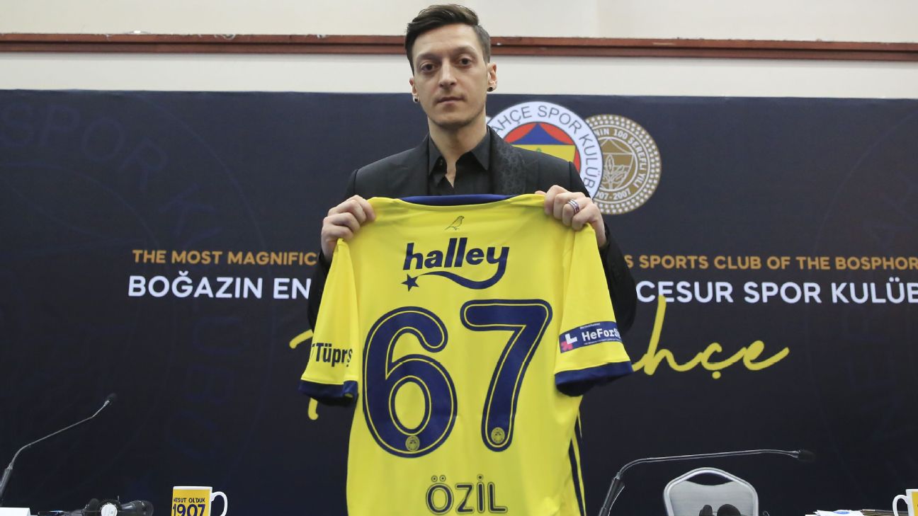Why has Mesut Ozil selected Fenerbahce squad No. 67?