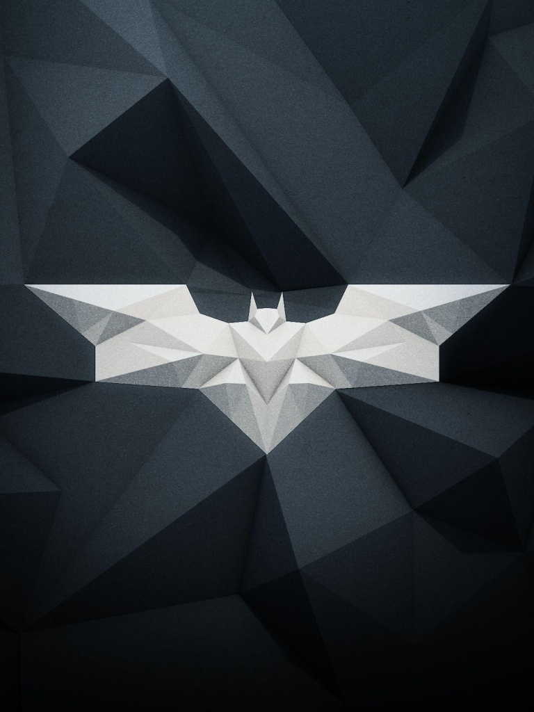 Modern Batman Logo iPad mini wallpaper