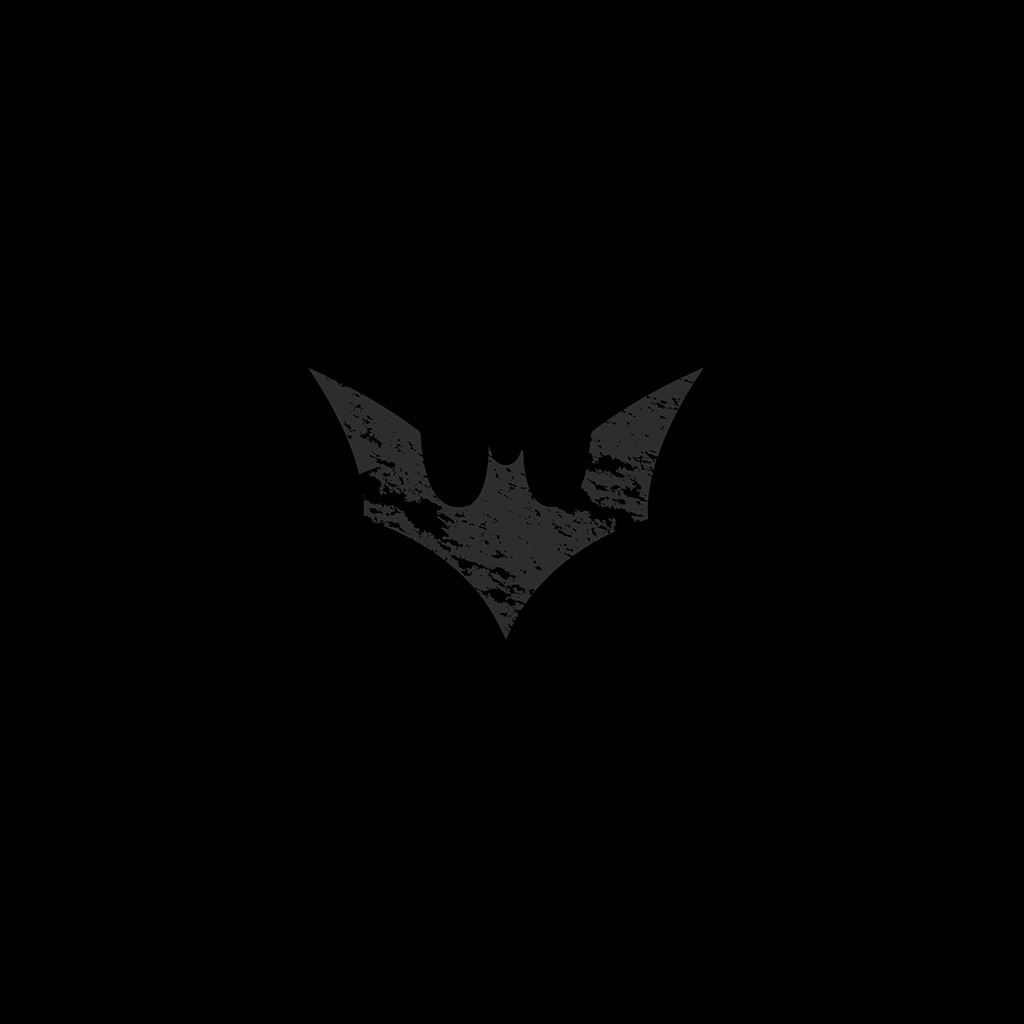 Batman Logo Dark Hero Art bw iPad Wallpaper Free Download