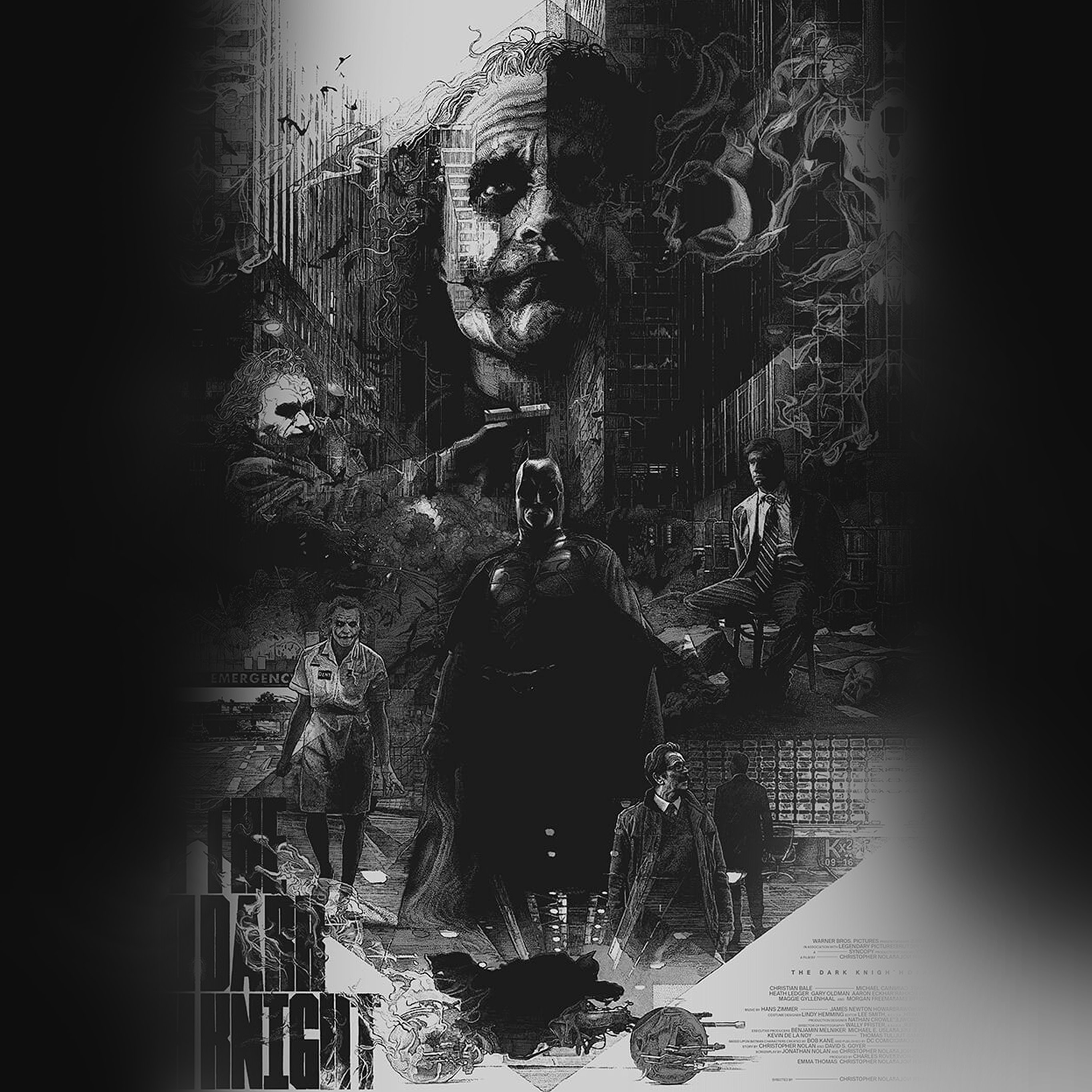 Joker Batman Poster Film Hero Illustration Art Wallpaper