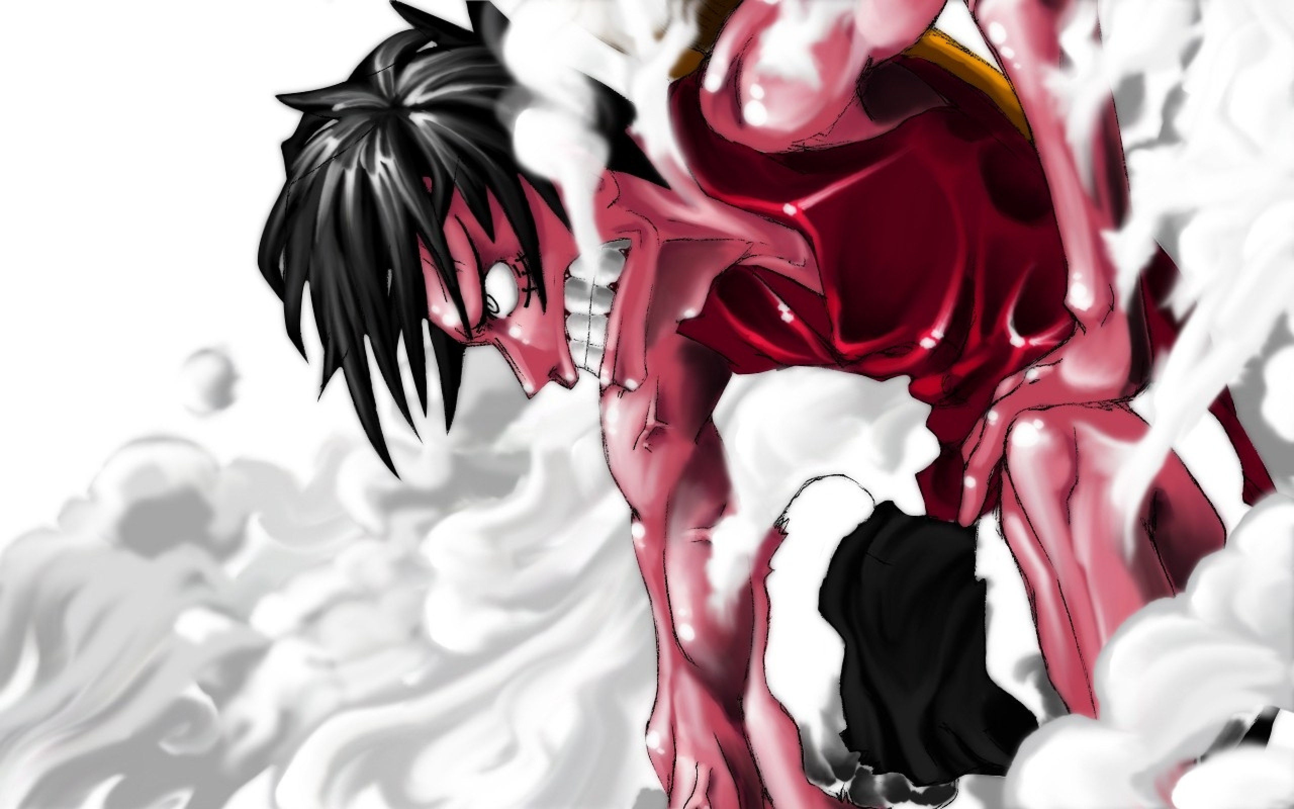 Download Fierce Monkey D Luffy Wallpaper