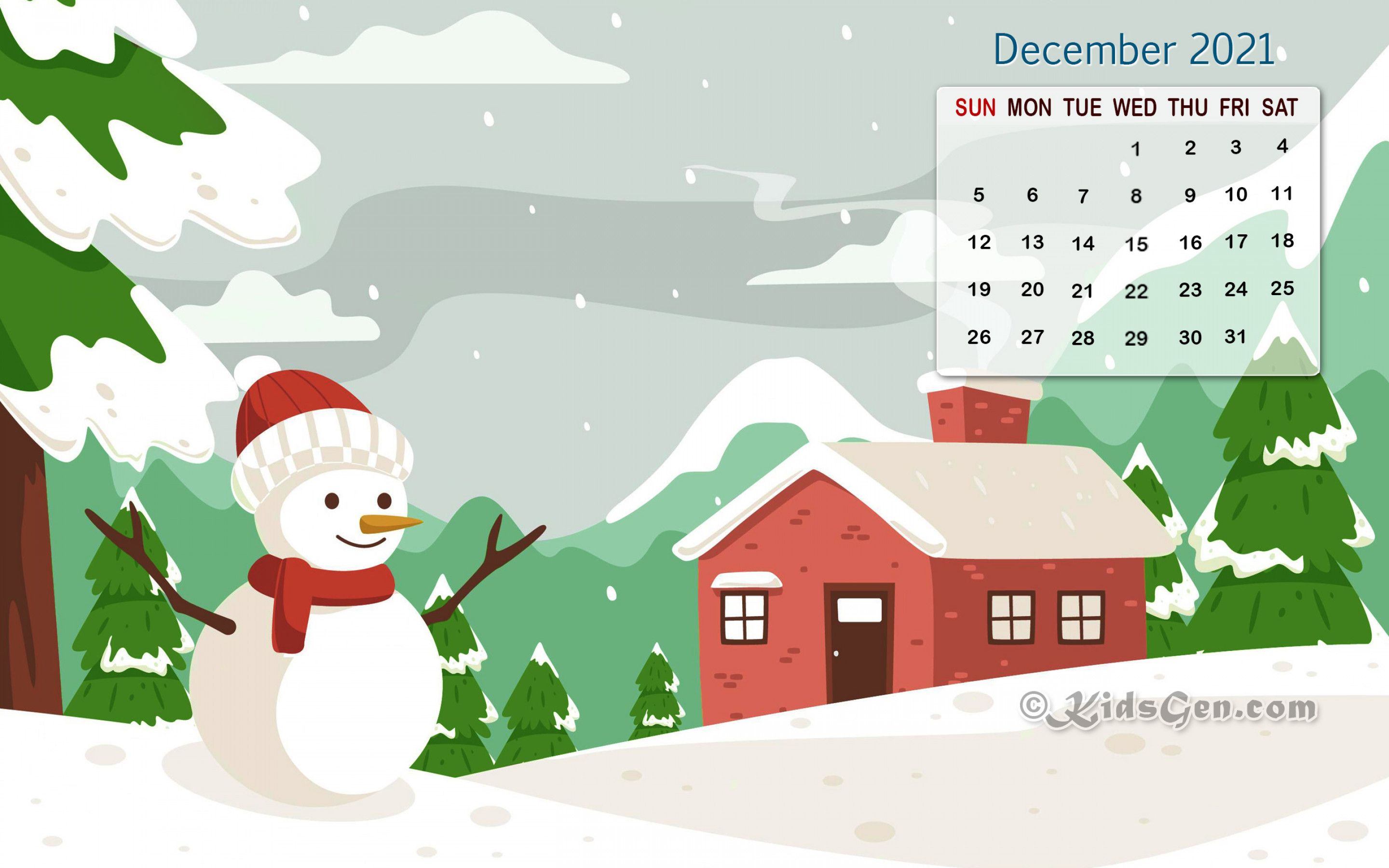 December 2021 Calendar Wallpaper Free December 2021 Calendar Background