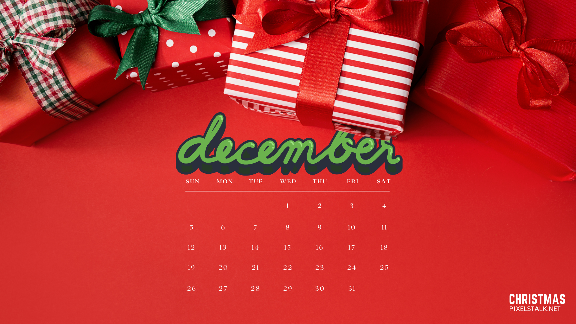 December 2021 Calendar Wallpaper (Desktop and Mobile version)