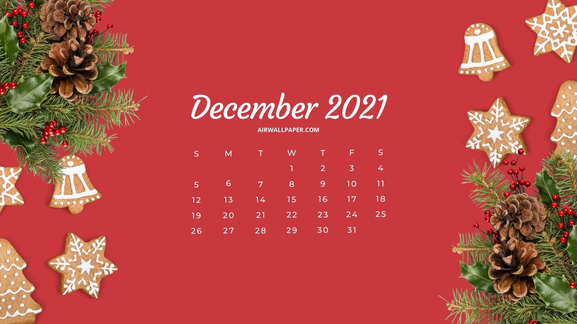 December 2021 Calendar Wallpaper