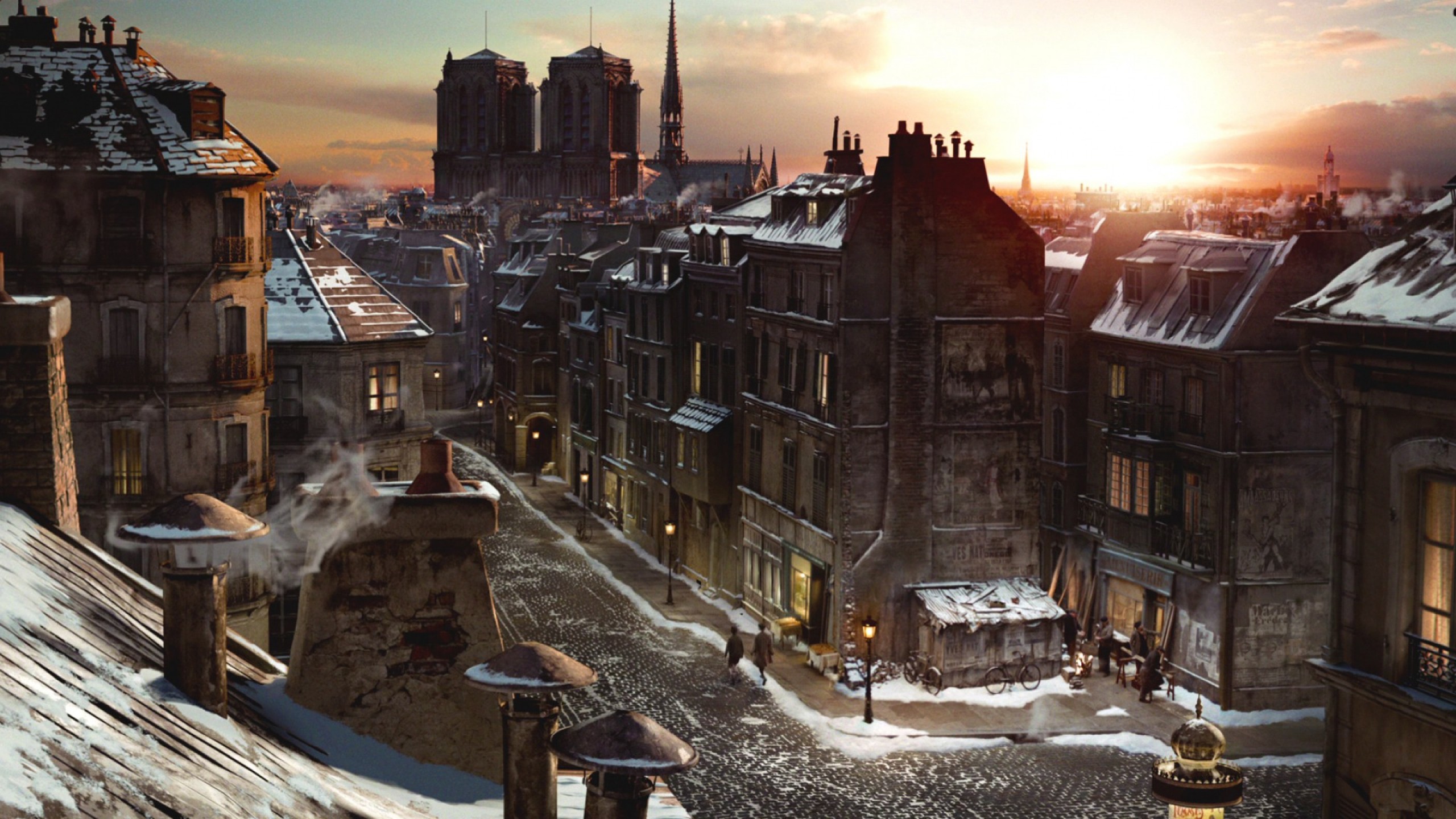 Winter city HD Wallpaper Youtube Cover Photo