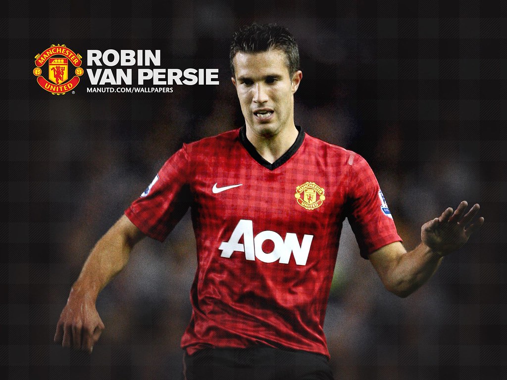 Robin Van Persie Wallpaper. A wallpaper of RVP in Man Utd