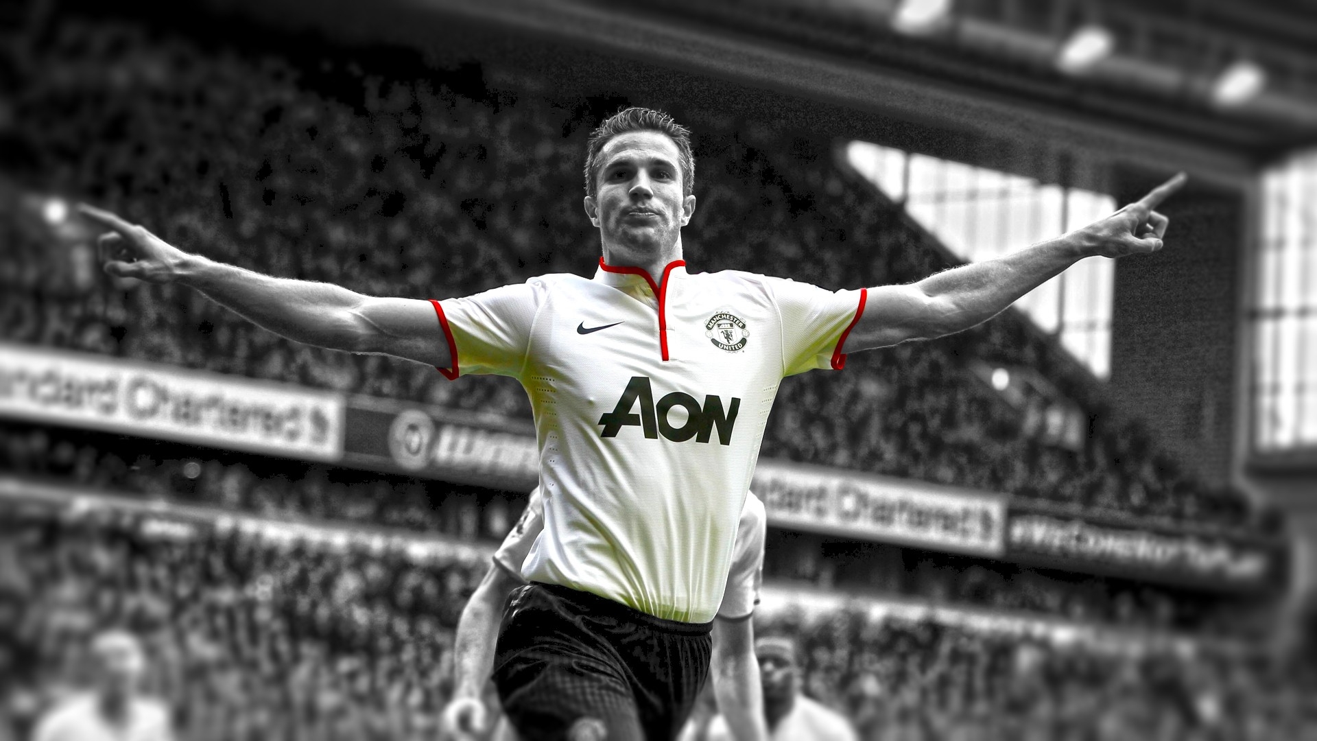 soccer hdr photography manchester united fc robin van persie premier league cutout rvp 1920x1080 High Quality Wallpaper, High Definition Wallpaper