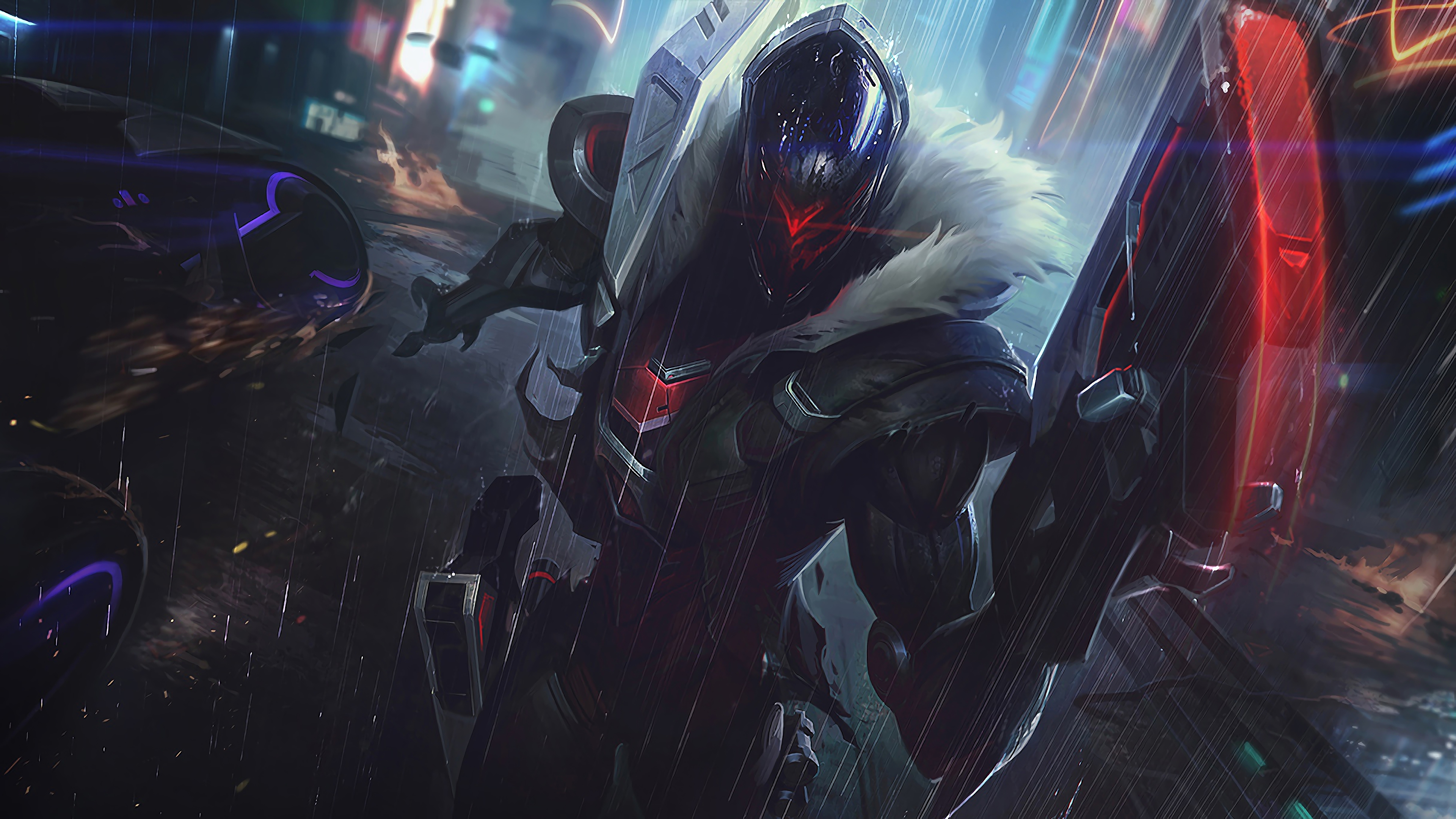 Project Jhin LoL Splash Art League of Legends 4K