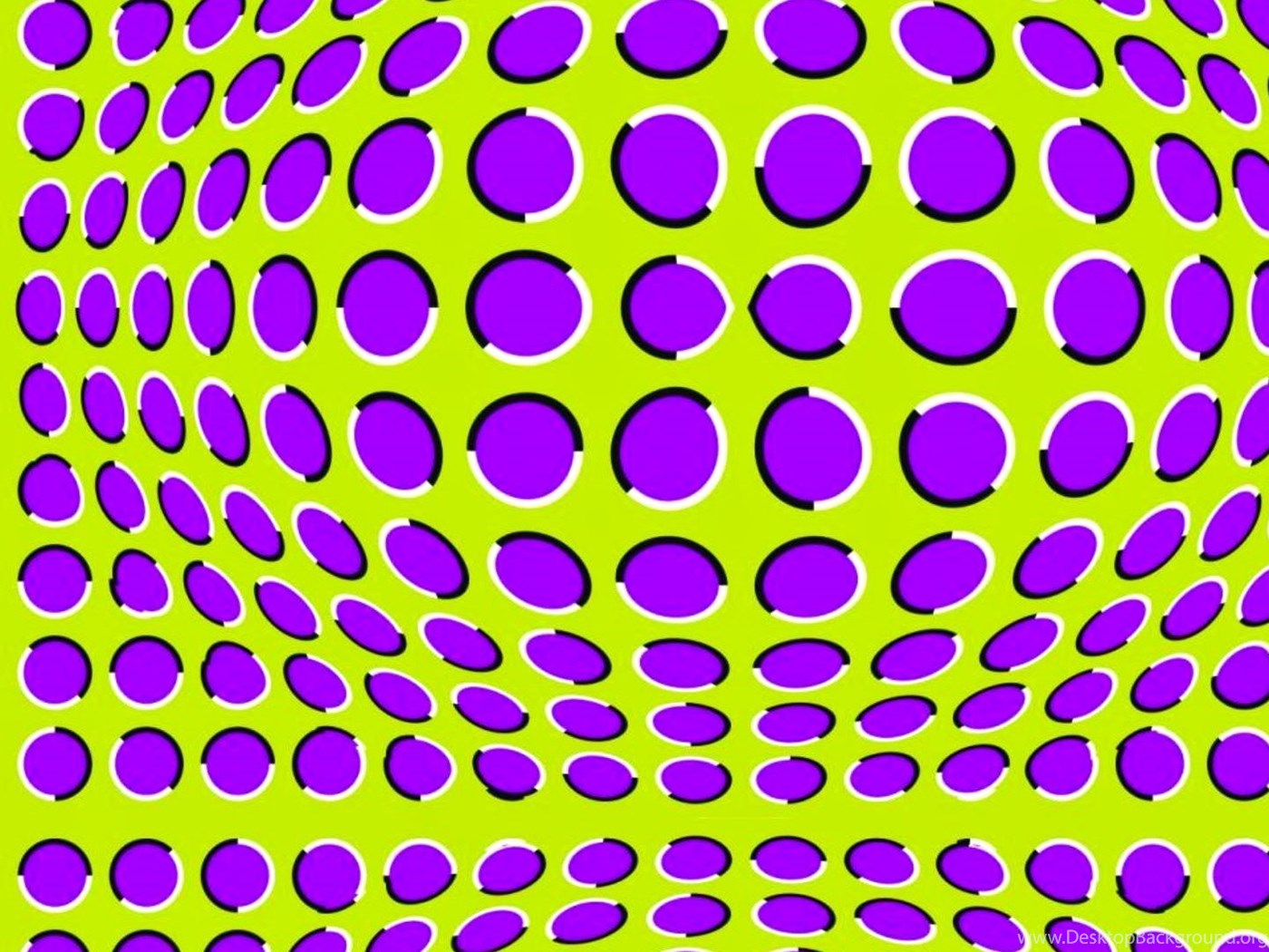 Cool Moving Circles Optical Illusion Desktop Background