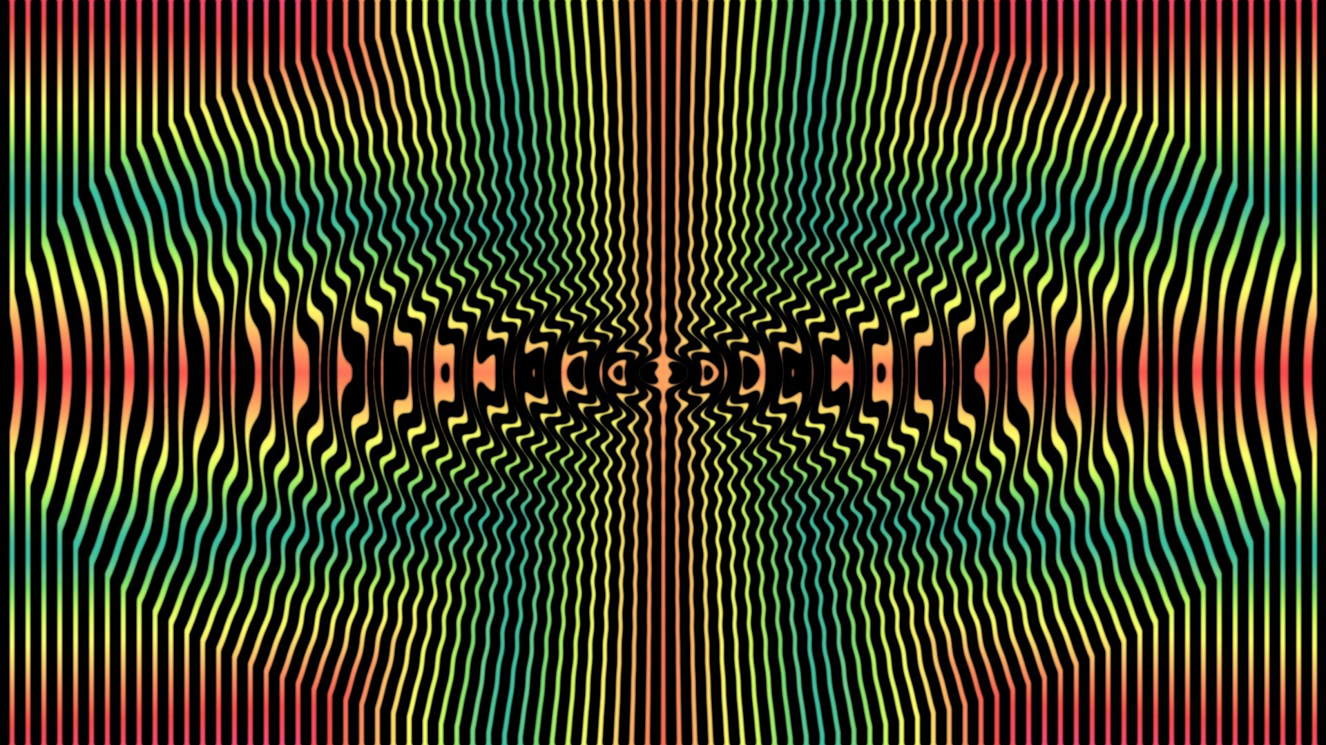 Wallpaper, sunlight, abstract, symmetry, green, pattern, texture, circle, optical illusion, color, leaf, shape, design, line, screenshot, computer wallpaper, fractal art 1920x1080