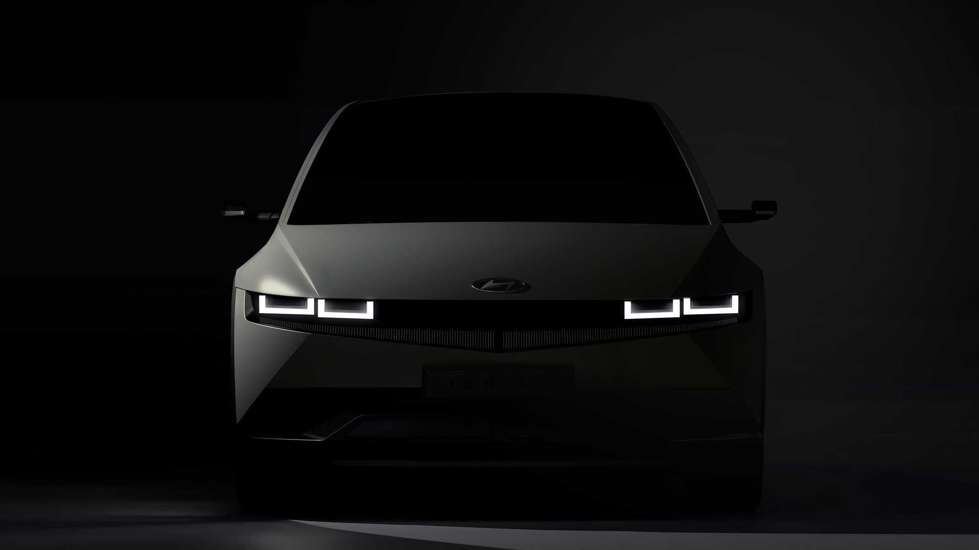 Hyundai Teases Upcoming 2022 Ioniq 5 EV With Three Image