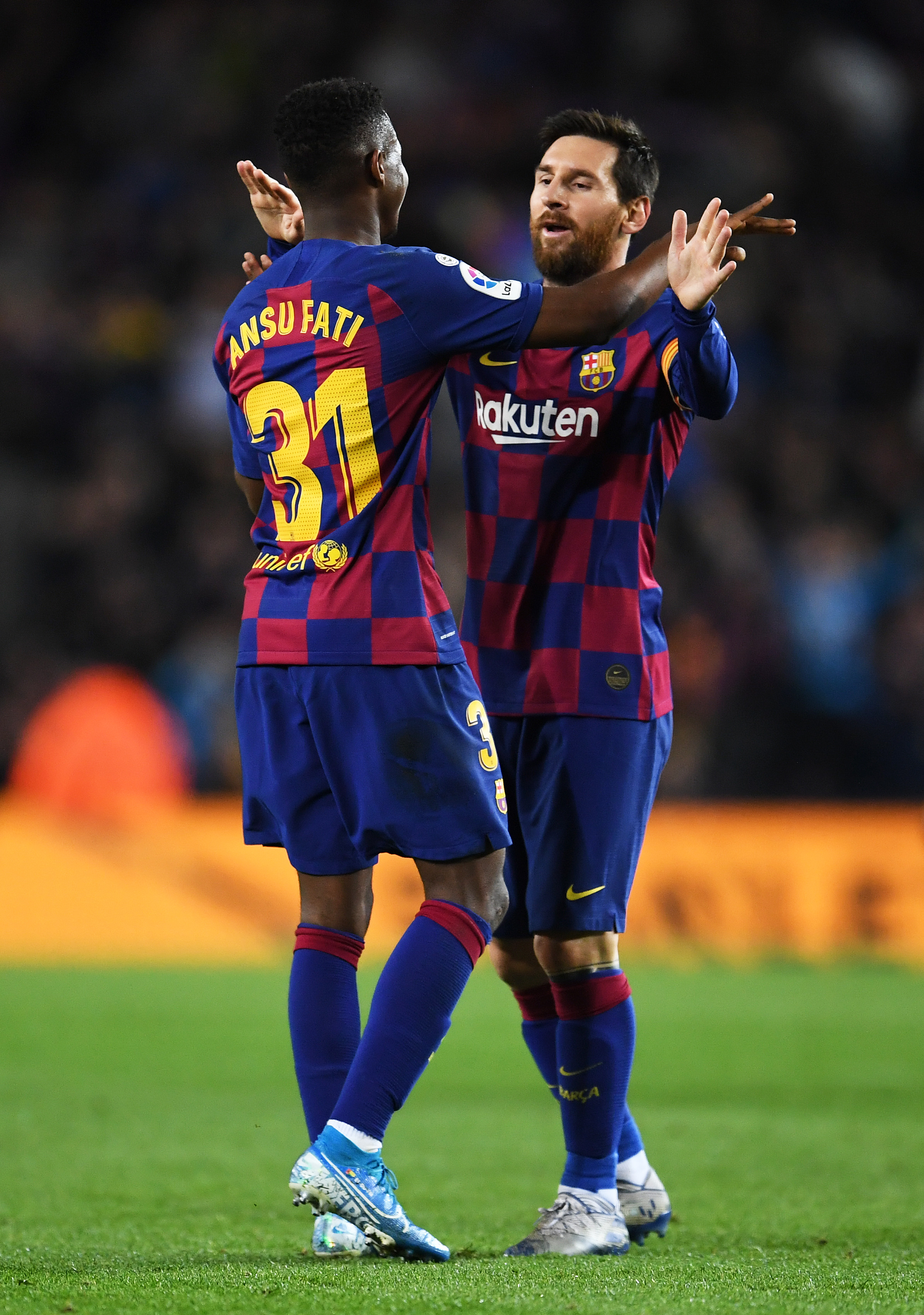 Lionel Messi And Ansu Fati