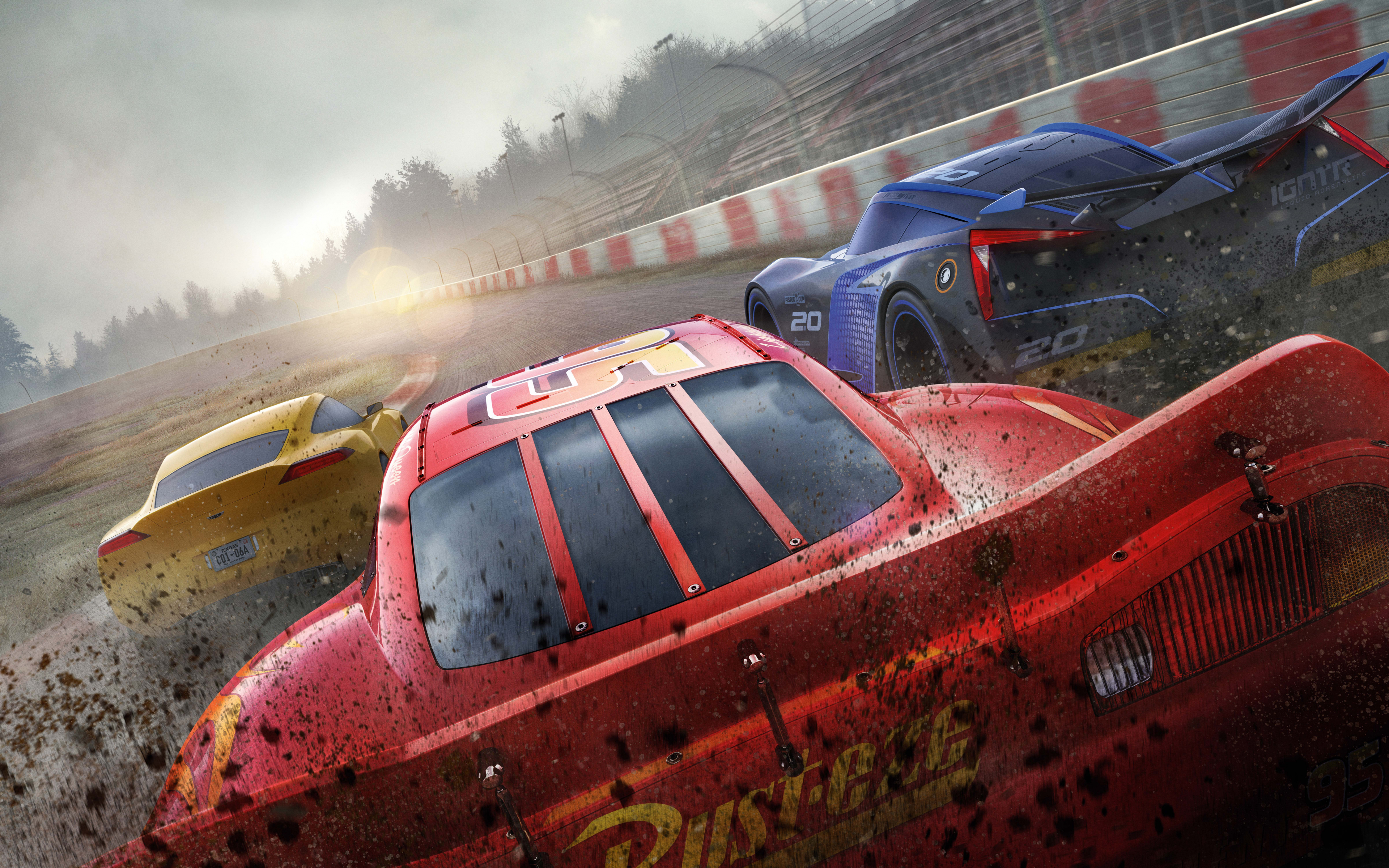 Desktop Wallpaper Cars 3, Animation Movie, Race Track, 8k, 10k, HD Image, Picture, Background, Cxhmhi