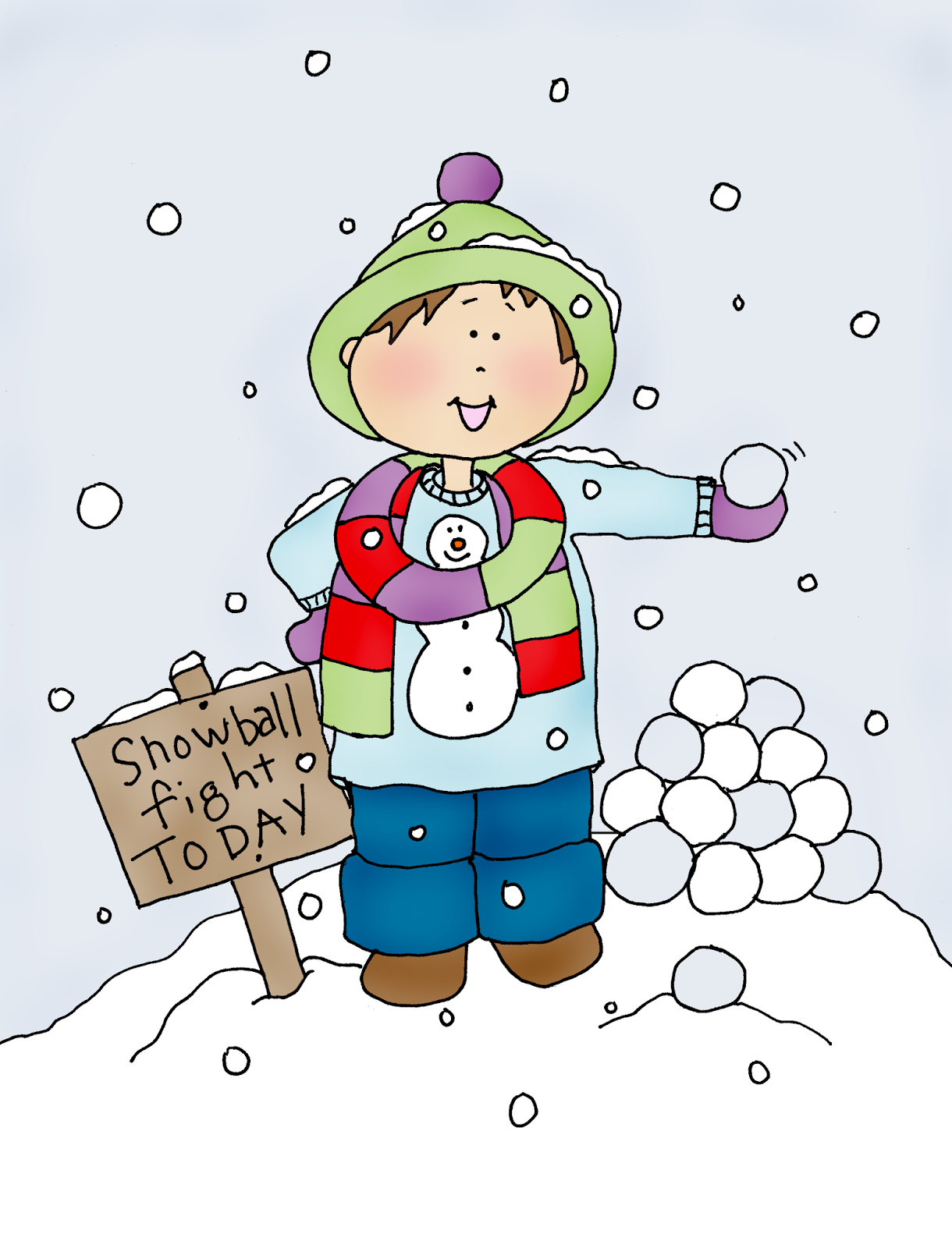 Free Dearie Dolls Digi Stamps: Snowball Fight Today!. Digi stamps, Snowball fight, Digi stamp