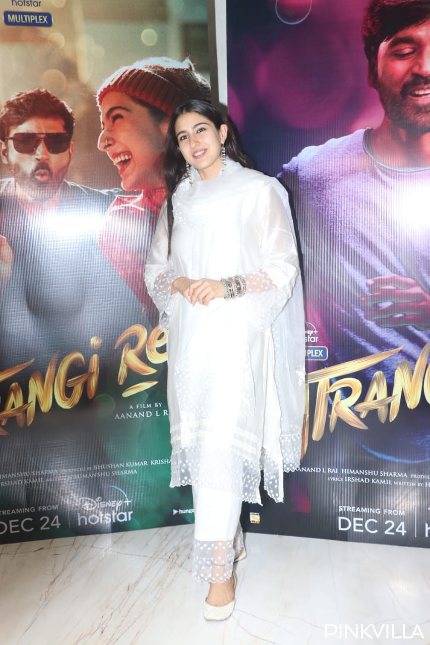 Sara Ali Khan is a vision in an all white desi avatar ahead of Atrangi Re trailer launch; PHOTOS