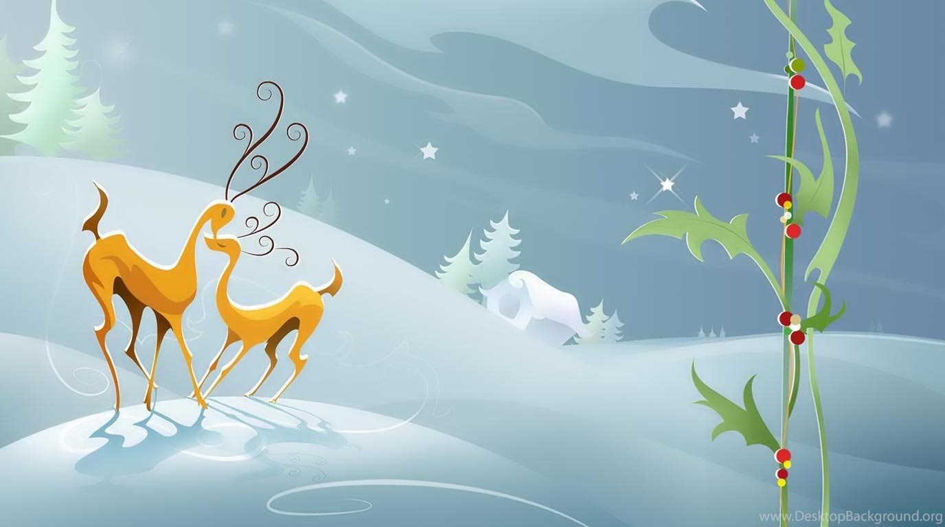 Desktop Wallpaper · Gallery · HD Notebook · Christmas Deer Netbook. Desktop Background