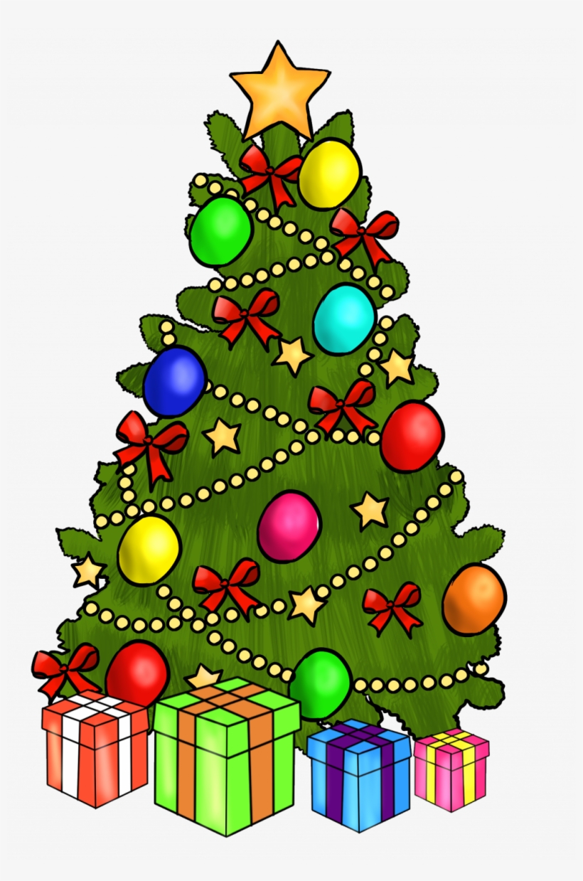 Free Cartoon Christmas Tree Image Download Clip Artes