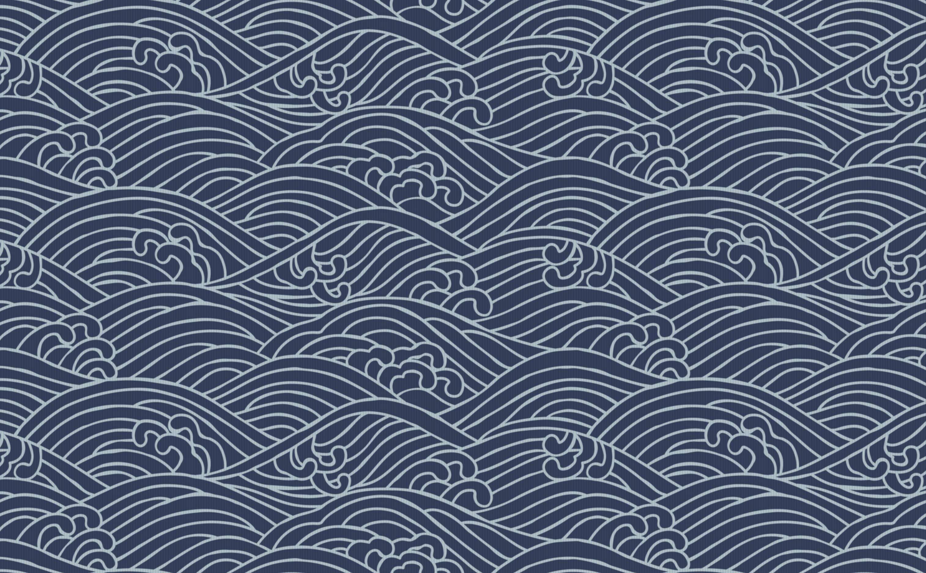 Ocean Waves Pattern Wallpaper for Walls