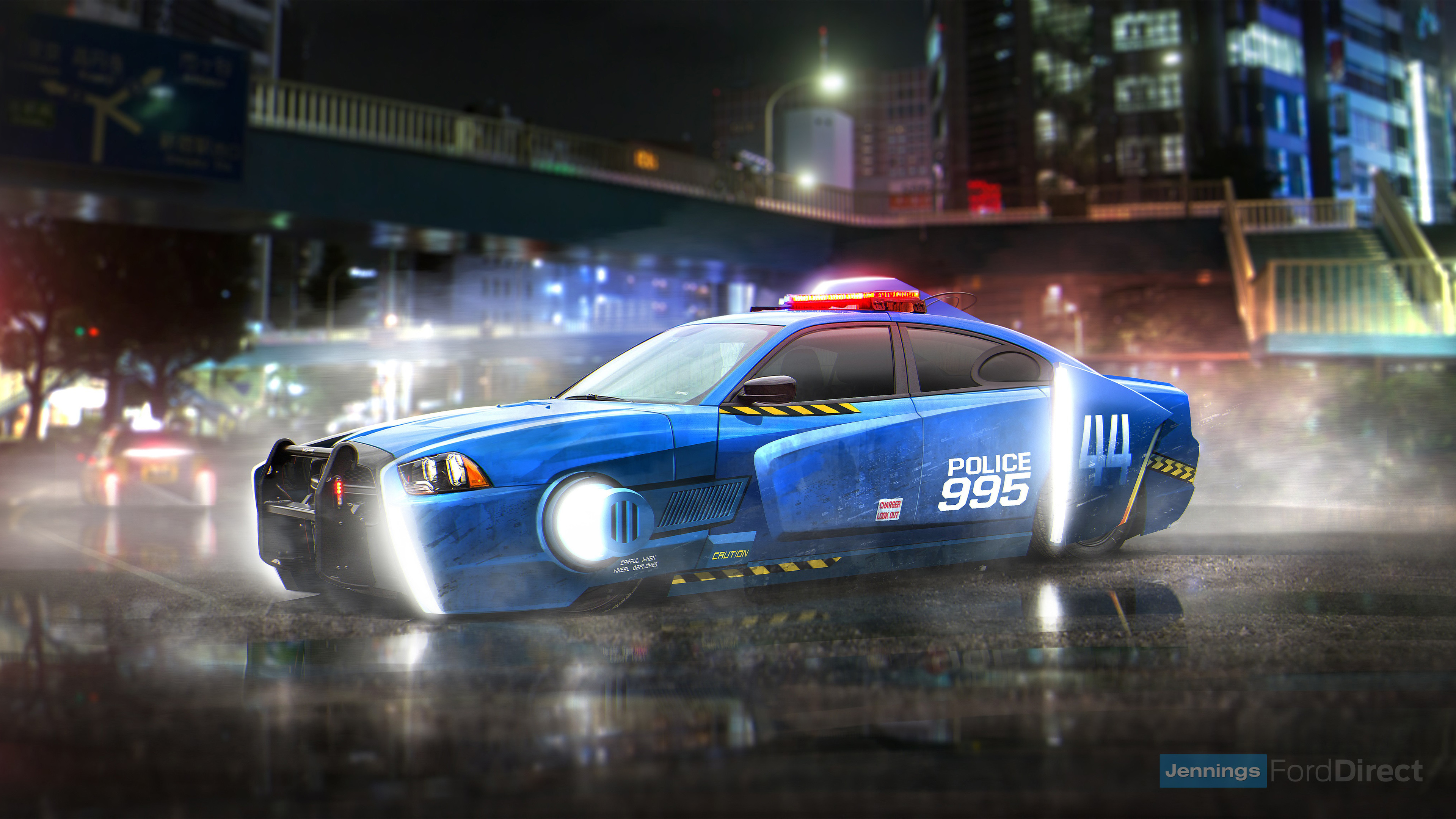 Wallpaper 4k Blade Runner Spinner Dodge Charger Police Car Wallpaper