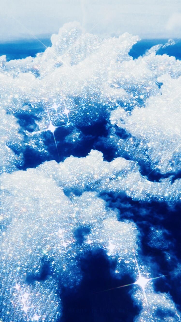Sparkly Clouds ✨. Aesthetic background, Glitter phone wallpaper, Sparkle wallpaper
