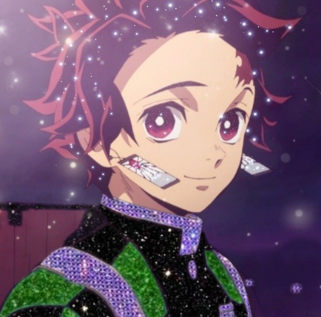 Tanjiro kamado glitter edit ✨. Anime, Art, Glitter