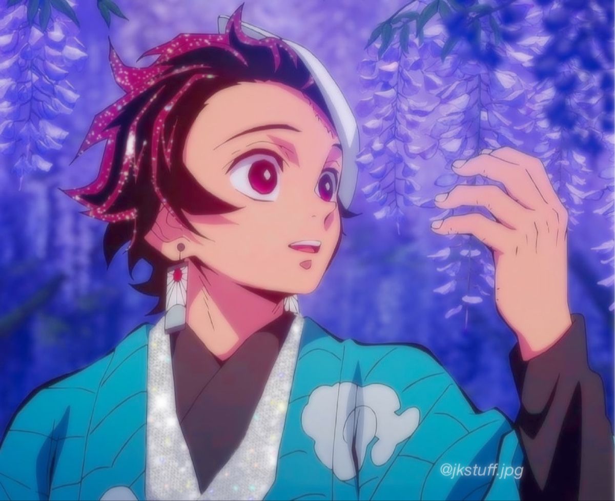 Tanjiro Kamado !! Glitter icon. Anime, Art, Icon