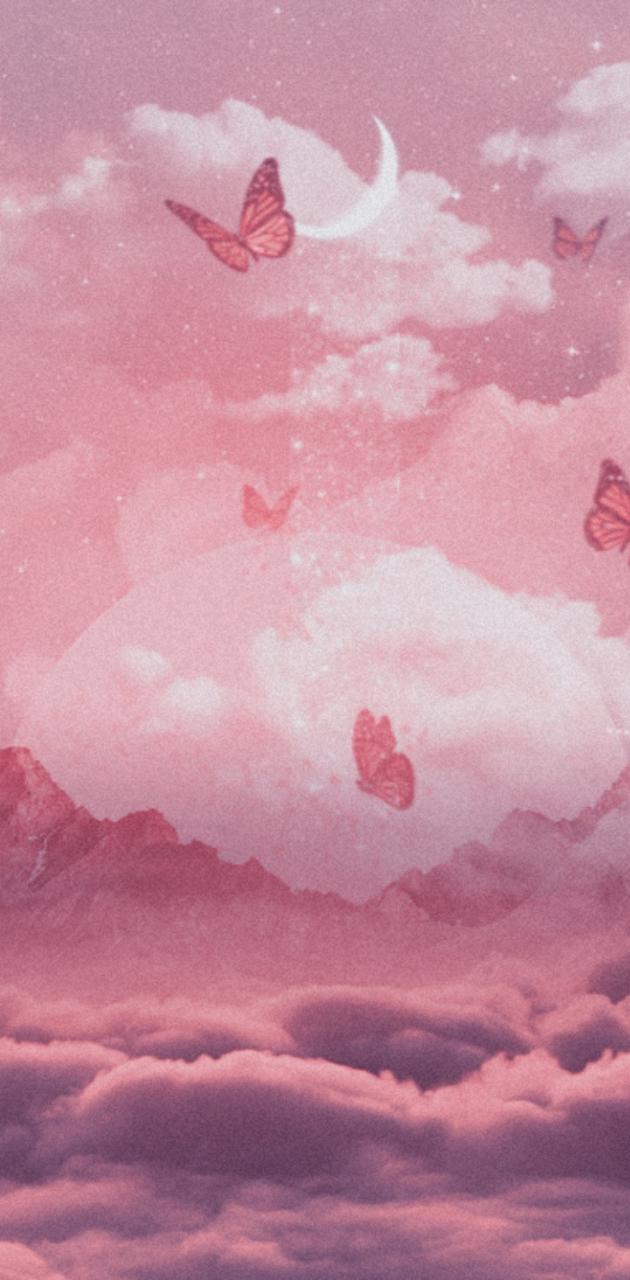 Cloud Butterfly wallpaper