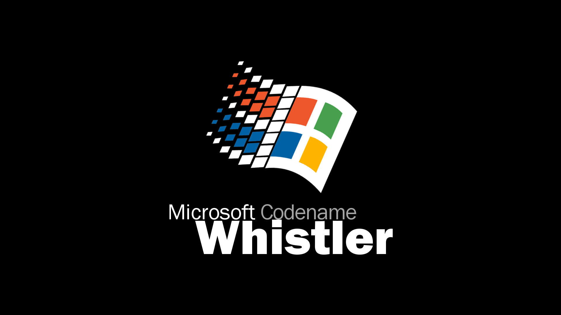 Microsoft Codename Windows Whistler Wallpaper