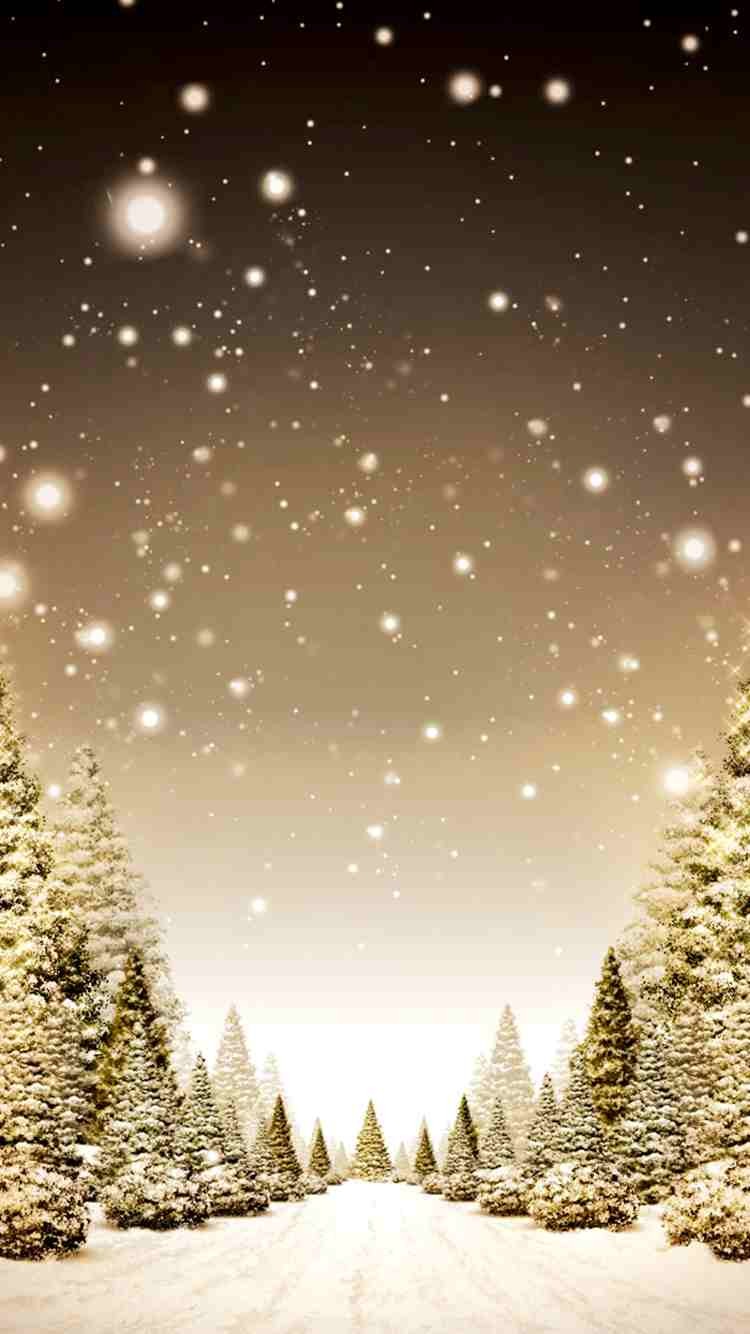 Backgrounds Snow Christmas Wallpapers Iphone
