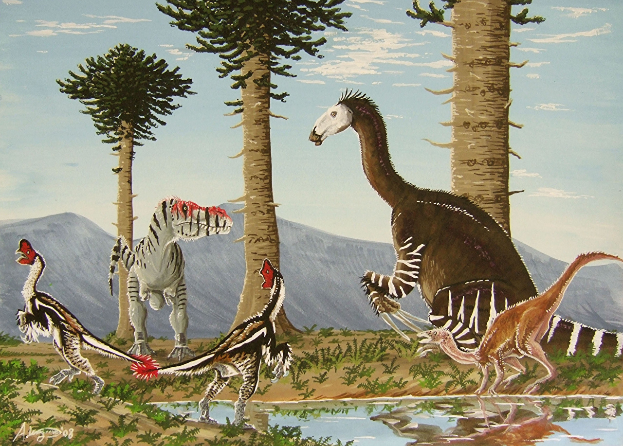 Image Alexander Lovegrove Dinosaurs Tarbosaurus Therizinosaurus