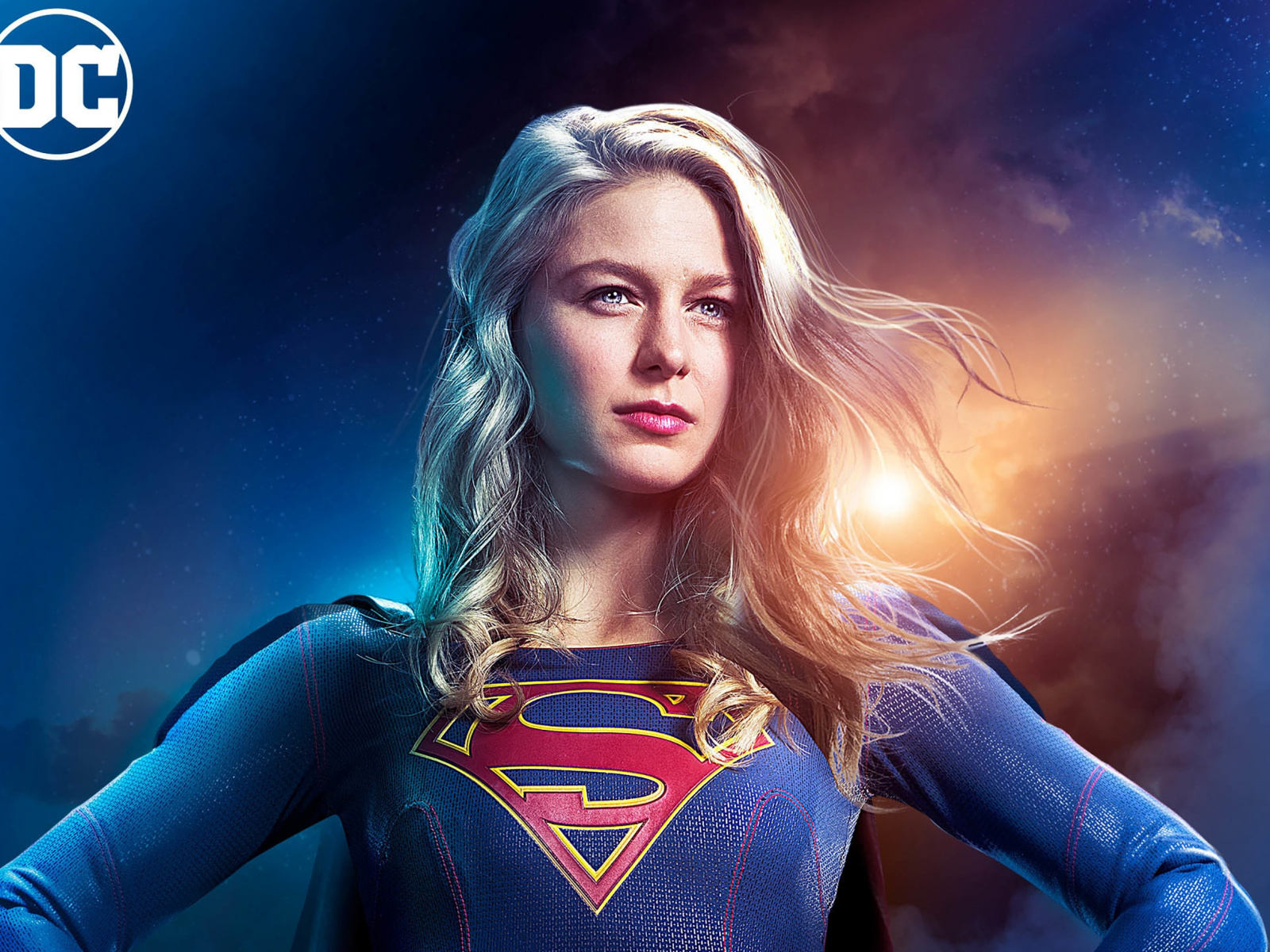 Download Supergirl, season 5, Melissa Benoist, actress wallpaper, 1600x1200, Standard 4:3, Fullscreen