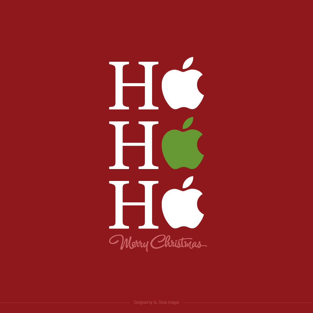 Apple Christmas Ho Ho Ho Wallpaper. Very cool!. Christmas wallpaper background, Apple christmas, Wallpaper iphone christmas