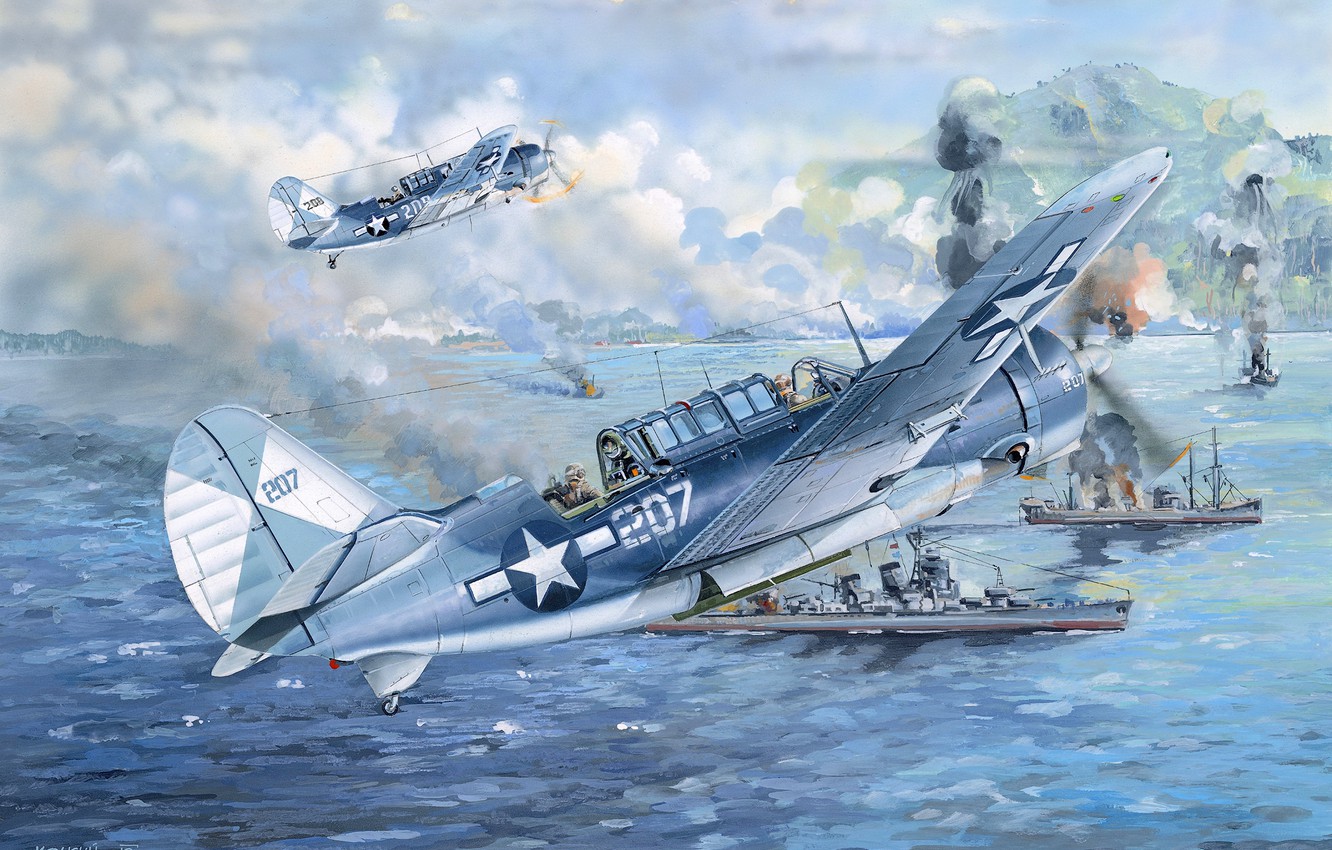 Wallpaper USA, US Navy, Dive Bomber, Сurtiss, Deck Based Aircraft, SB2C Helldiver Image For Desktop, Section авиация