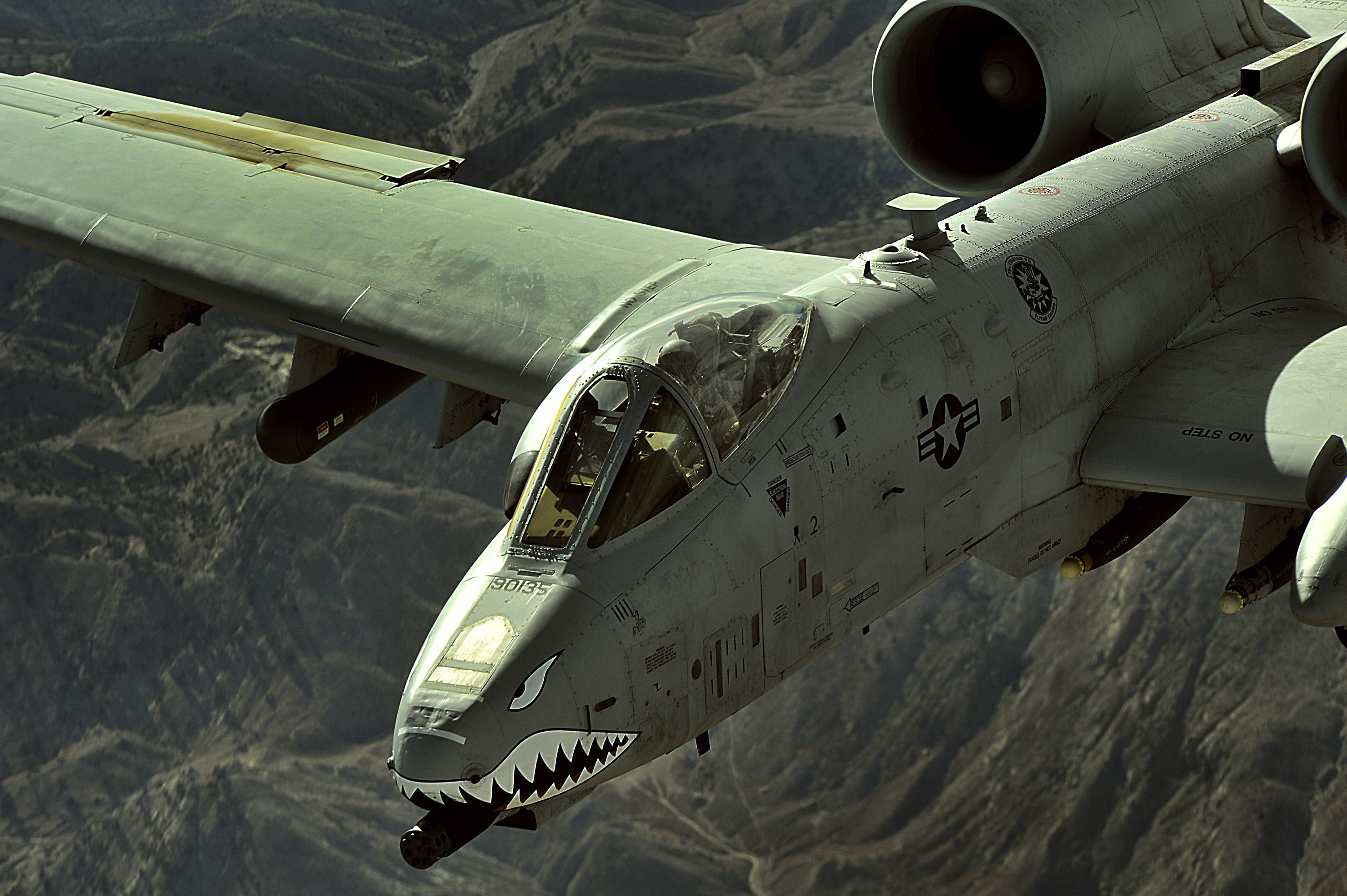 An A 10 Thunderbolt II Flies A Close Air Support Mission