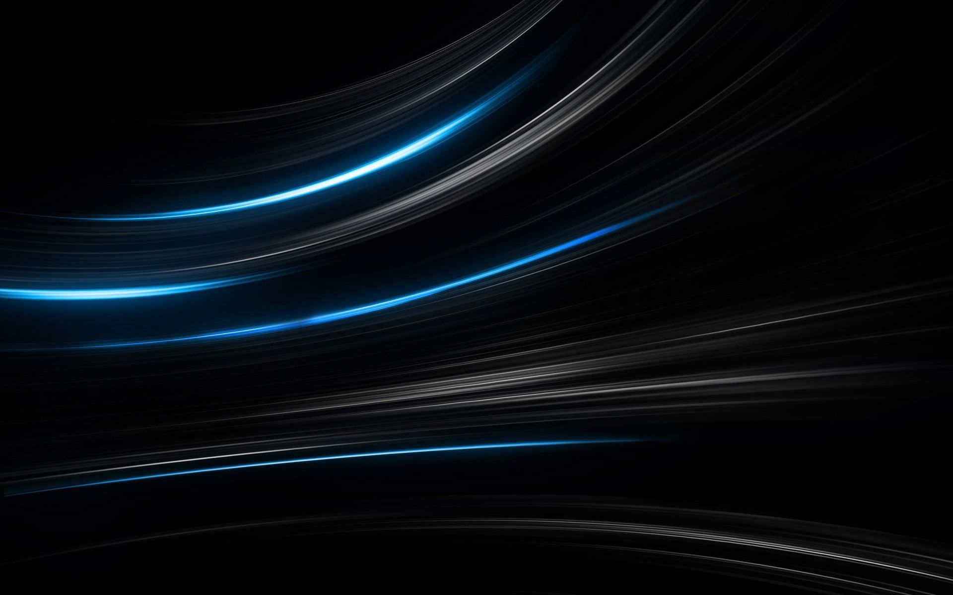 Black Blue 3D Wallpaper
