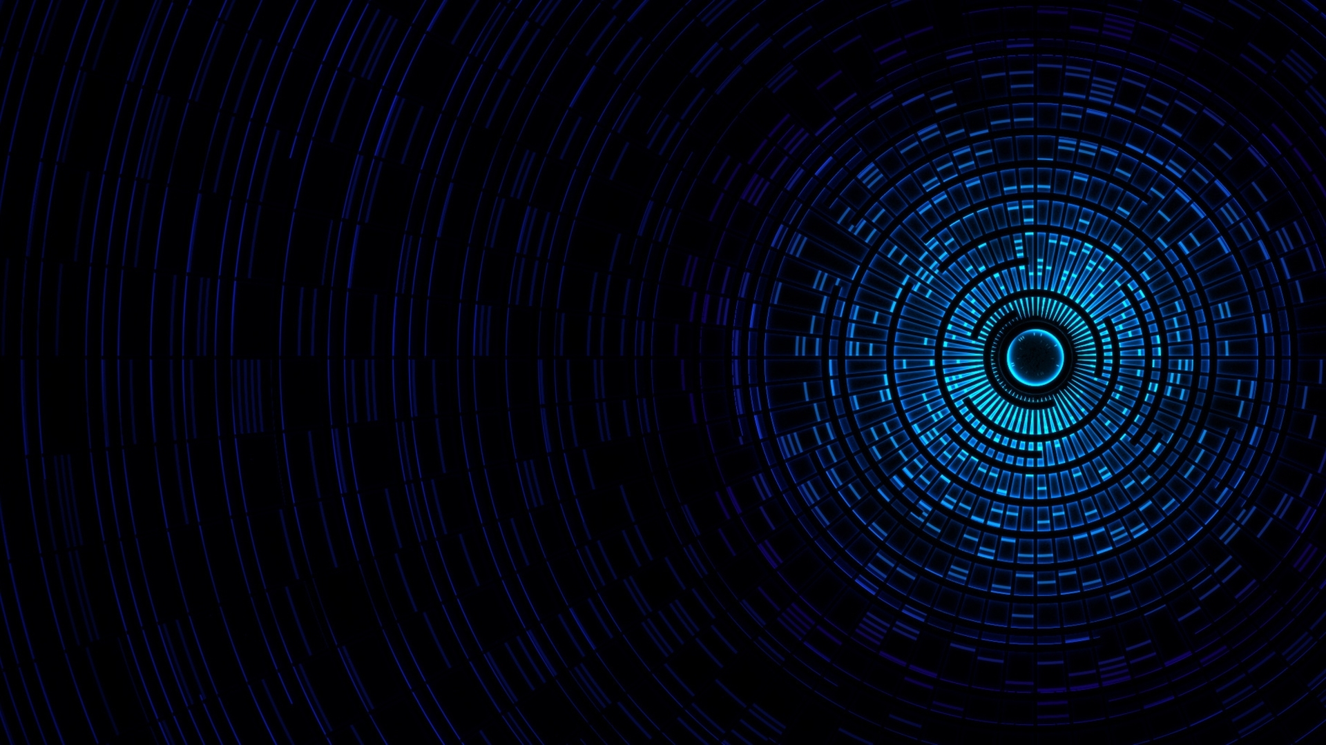 Black Blue Shards Wallpaper