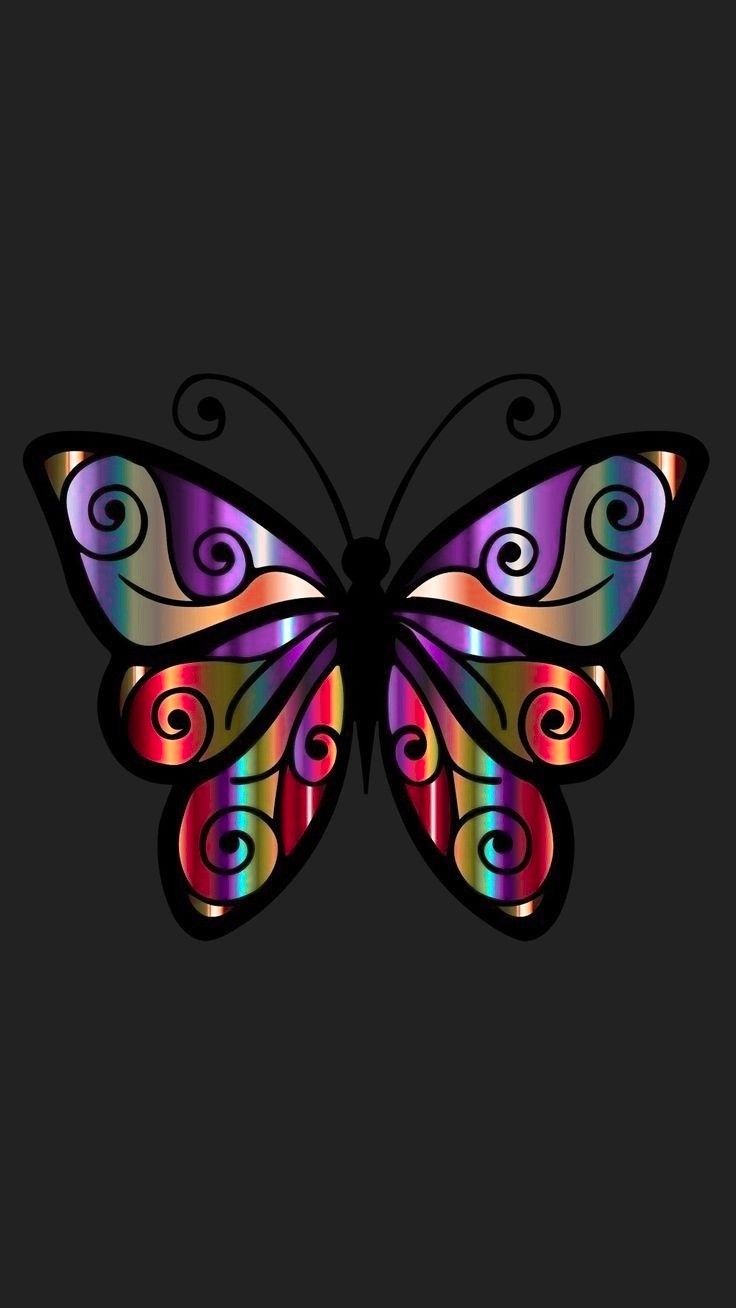 Butterflay Wallpaper. Butterfly wallpaper, Skull wallpaper, Butterfly art