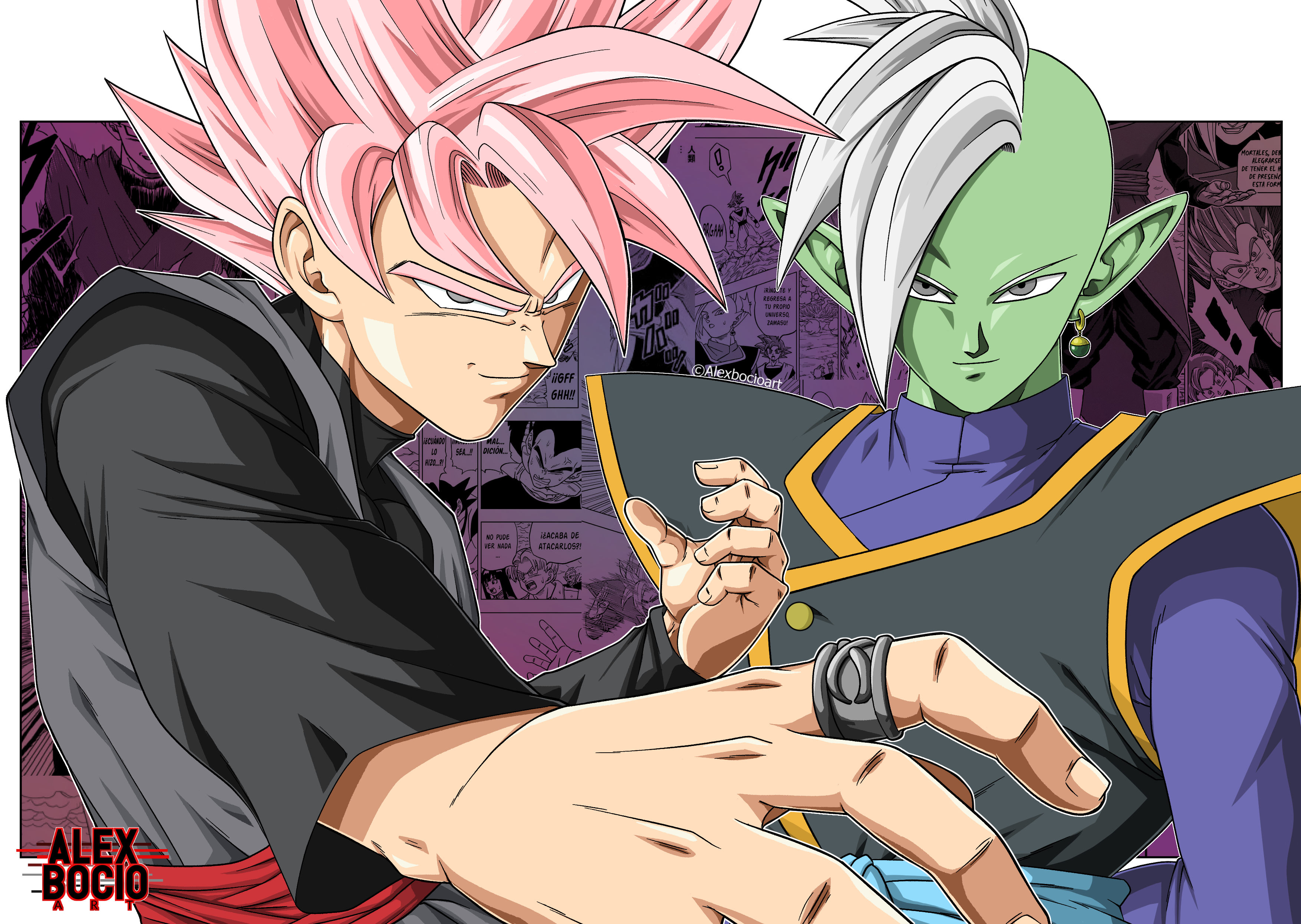 Black Goku & Zamasu HD Wallpaper