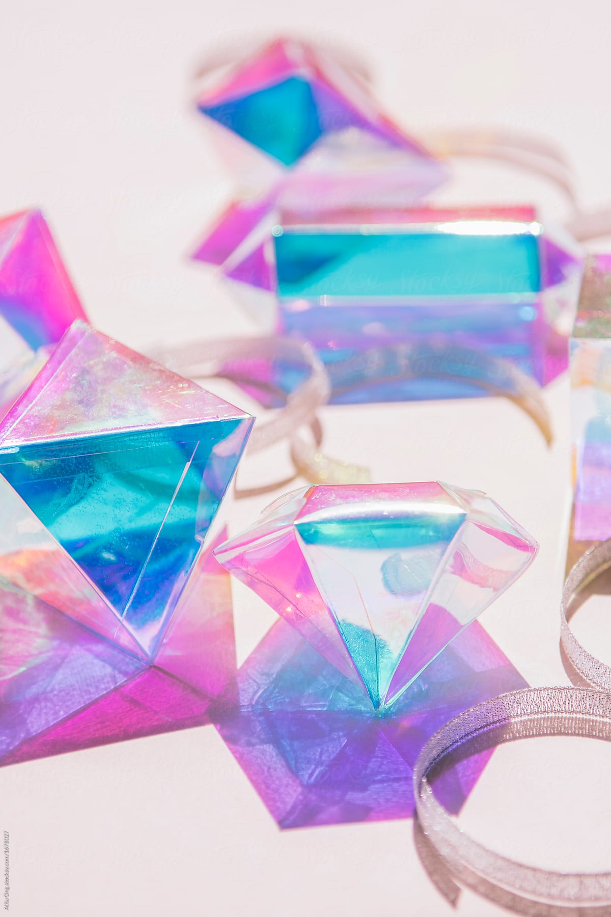 Iridescent Christmas Ornaments