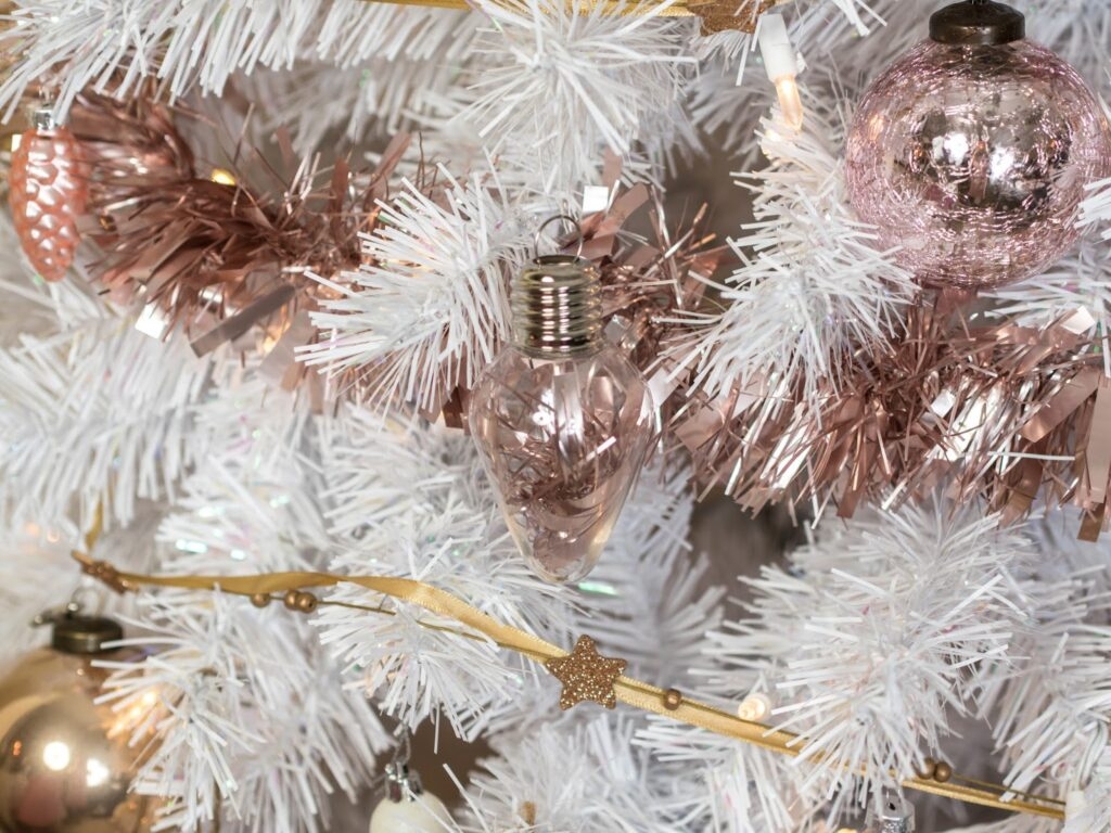 Rose Gold Christmas Ornaments