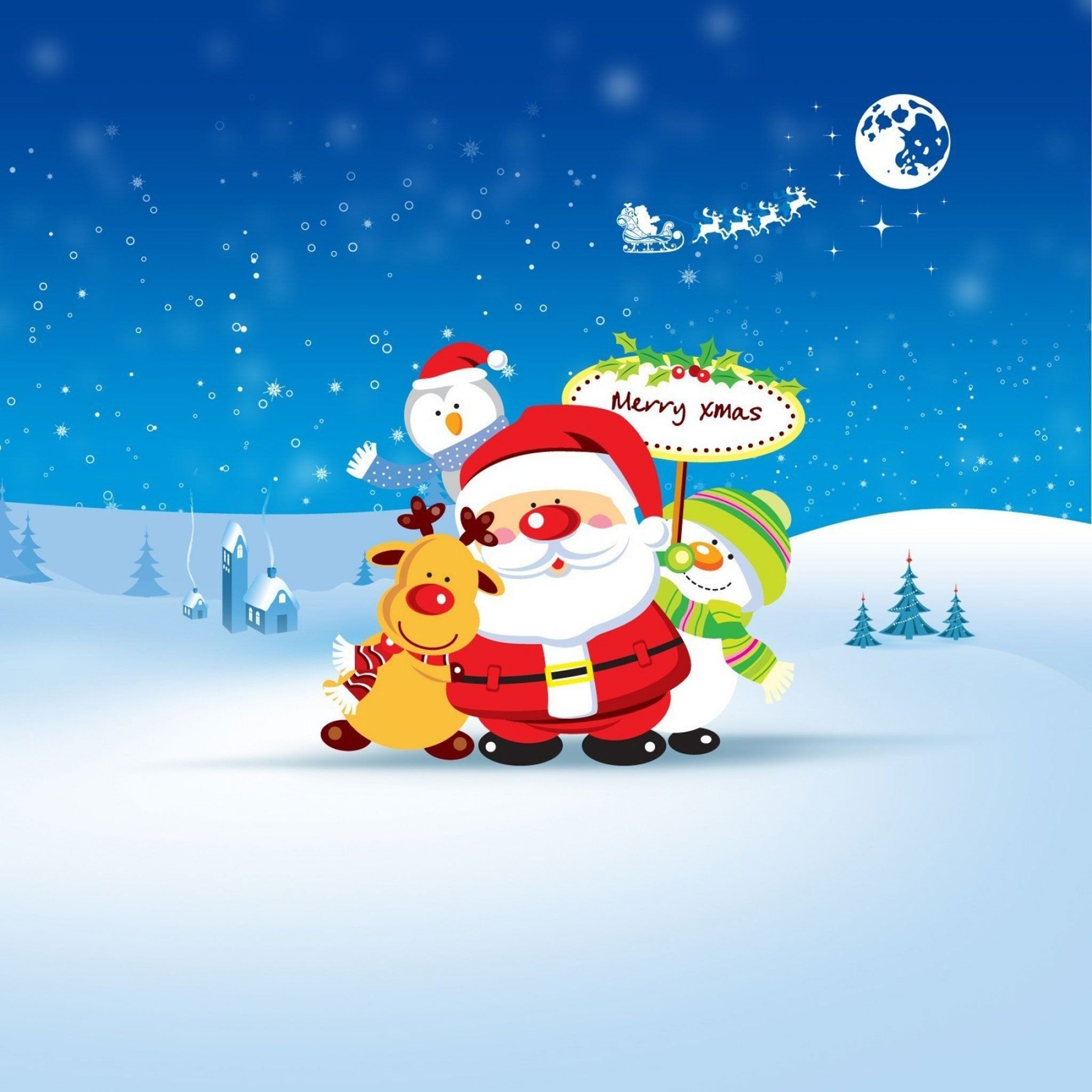 Merry Christmas iPad Wallpaper, HD Merry Christmas iPad Background on WallpaperBat