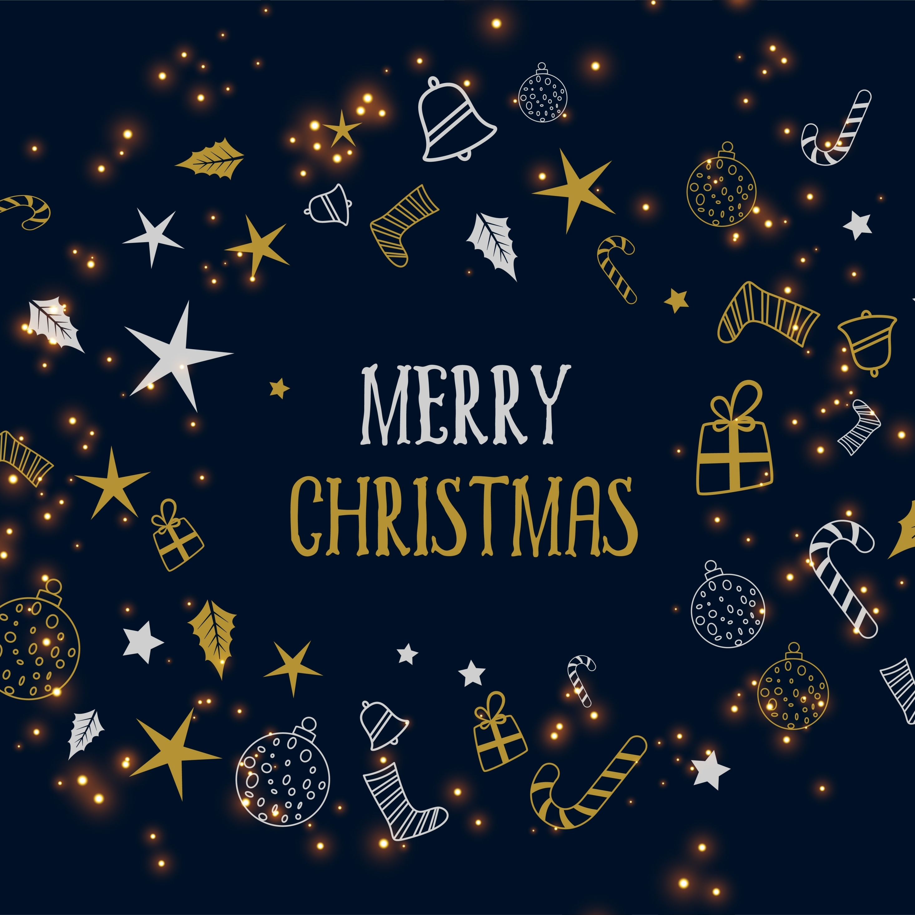 Download 2932x2932 wallpaper 2019 merry christmas, abstract, ipad pro retina, 2932x2932 HD image, background, 17312