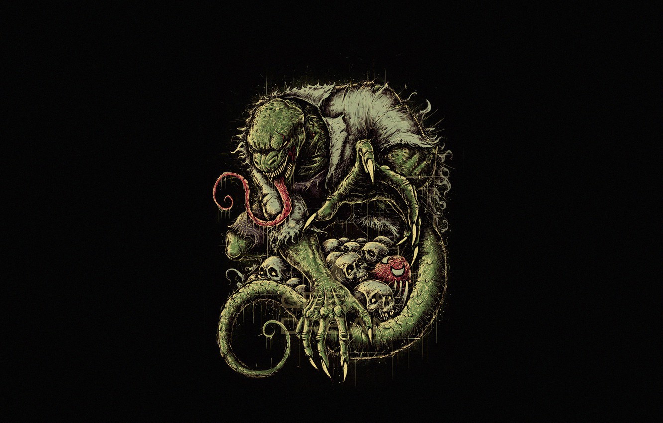 Wallpaper Minimalism, Style, Lizard, Background, Art, Style, Background, Marvel Comics, Helix, Spider Man, Minimalism, Spider Man, Lizard, Kurt Connors, By Bogdan Timchenko, Bogdan Timchenko Image For Desktop, Section минимализм